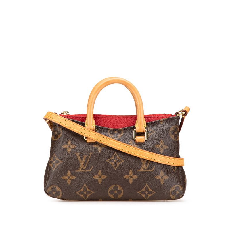Louis Vuitton Louis Vuitton Nano Pallas Monogram 2Way Bag Canvas Shoulder Bag M61254 in Brown, Women's