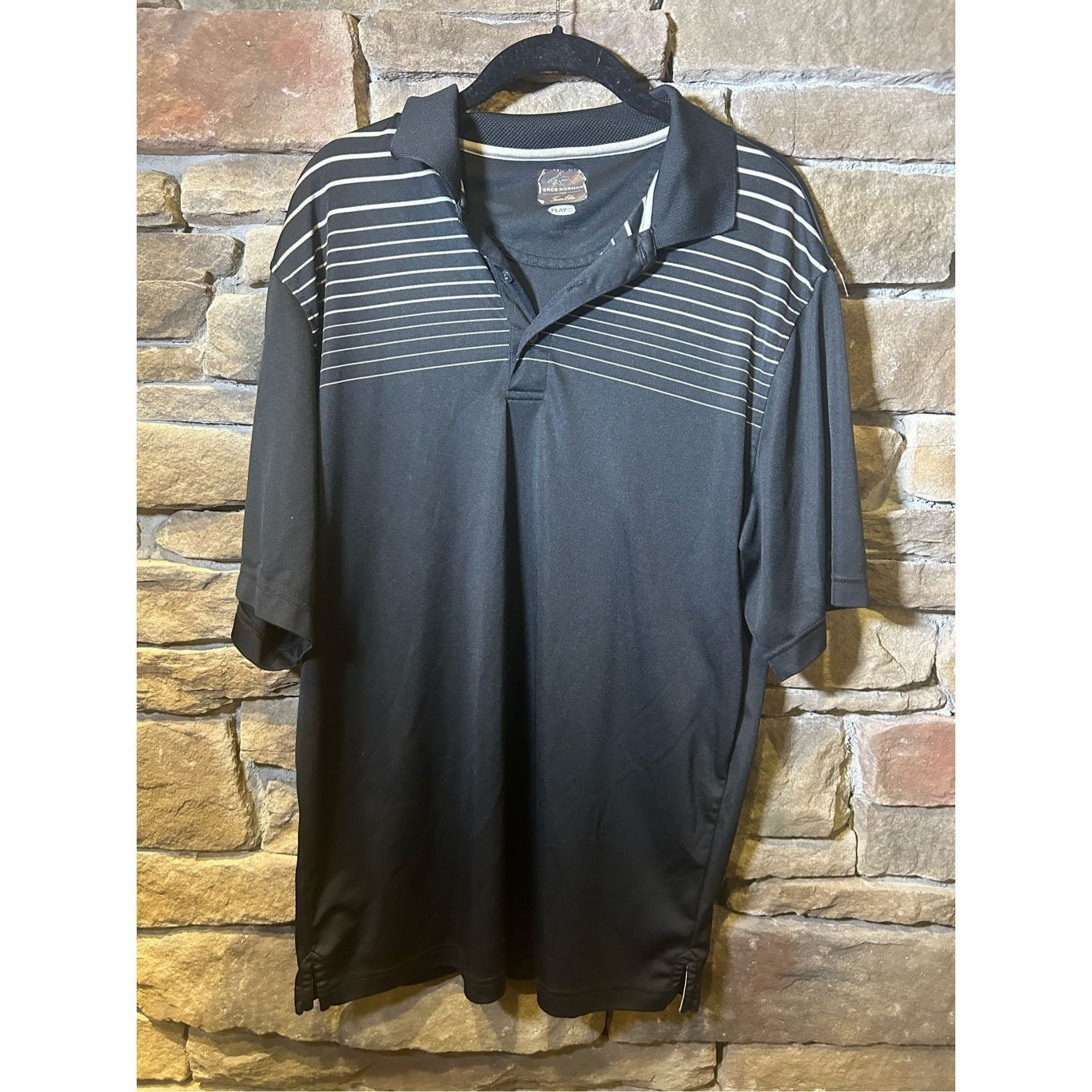 Greg Norman Greg Norman For Tasso Elba Golf Polo Shirt Mens M Black Whit Size US M / EU 48-50 / 2 - 1 Thumbnail