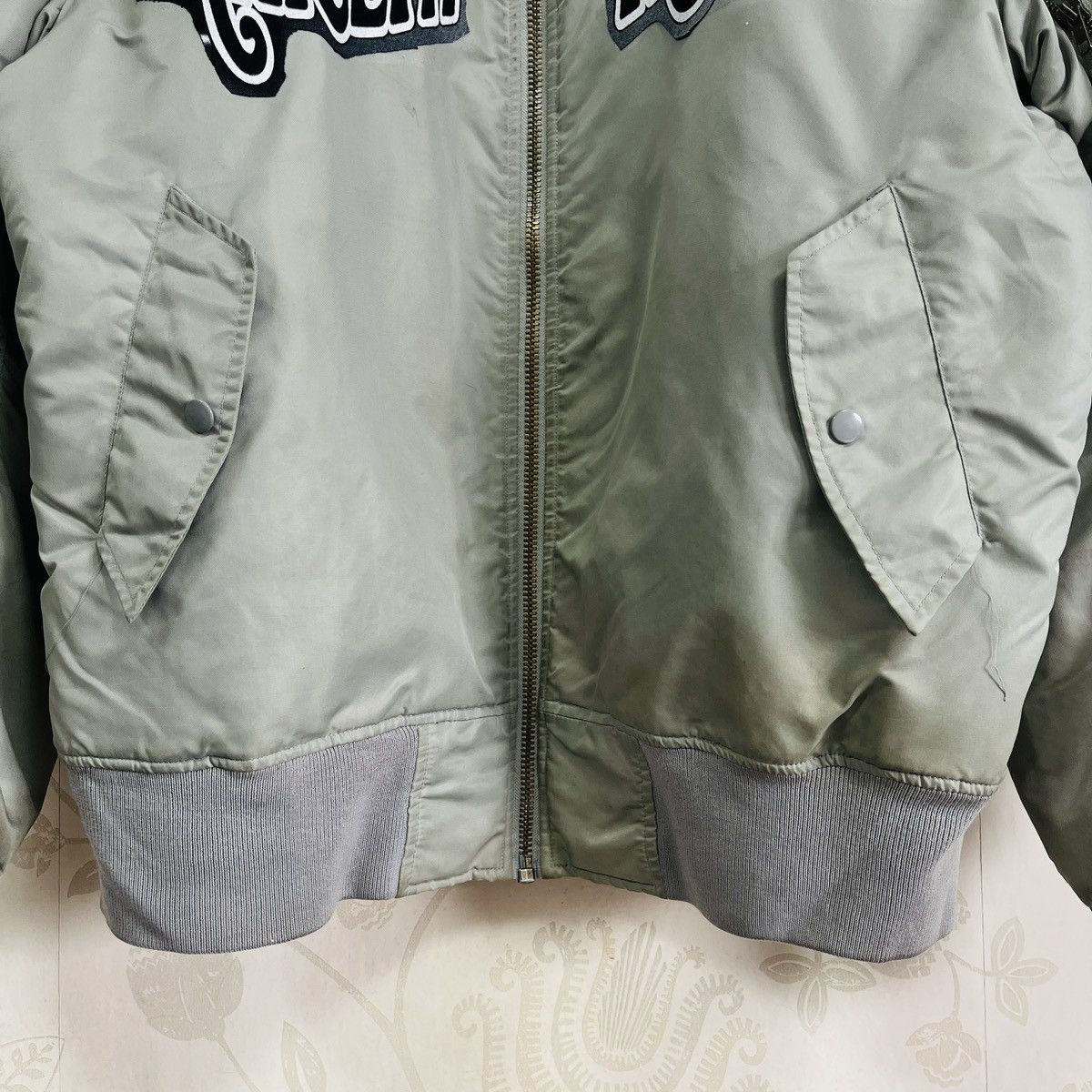 Marilyn Manson Vintage Marilyn Manson Patches Reversible MA-1 Bomber Jacket Size US XL / EU 56 / 4 - 10 Thumbnail