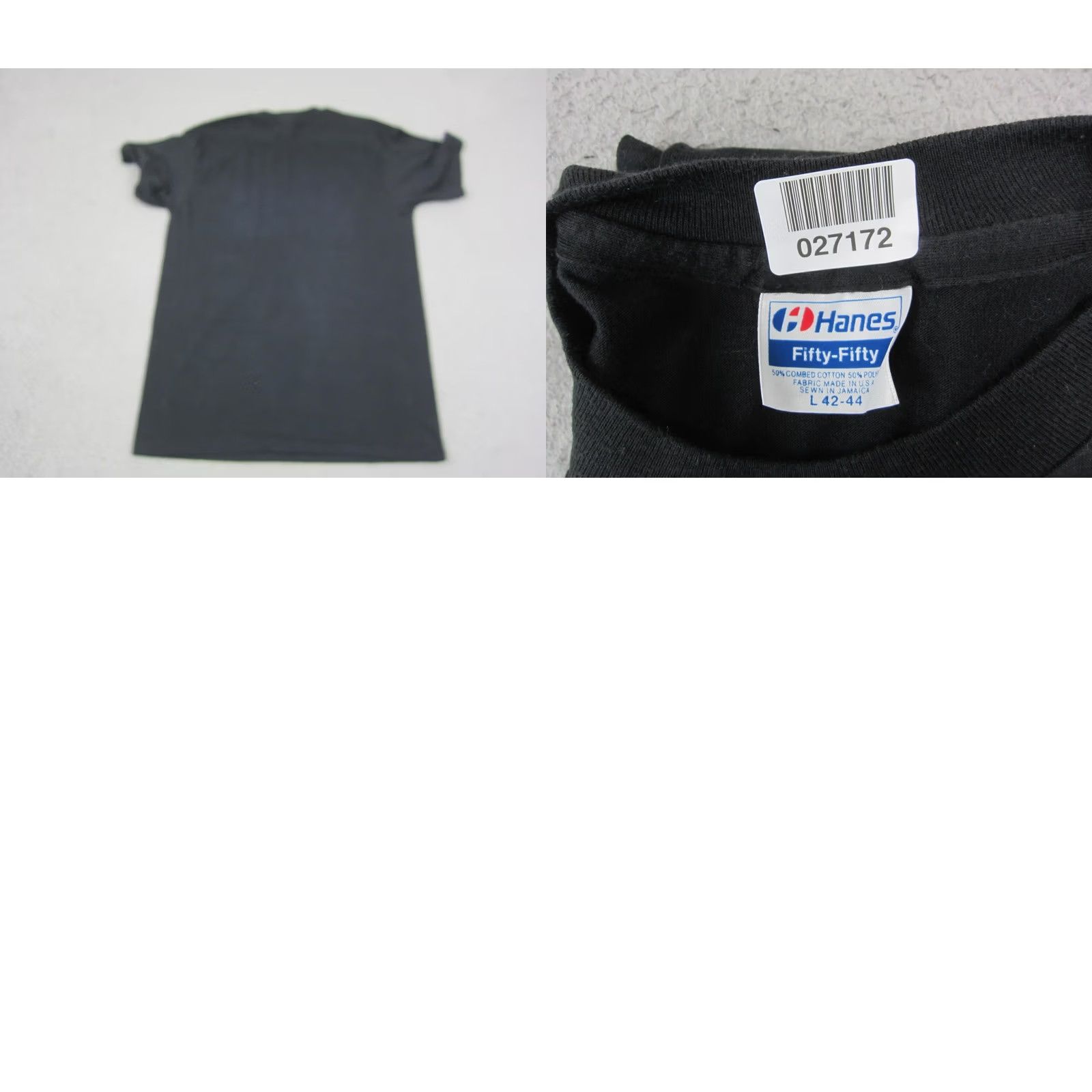 Hanes Vintage Hanes Shirt Mens L Black Short Sleeve Cotton Polyester 80s Retro 90s Jazz Dance Theatre USA Logo Shirt Size US L / EU 52-54 / 3 - 8 Thumbnail