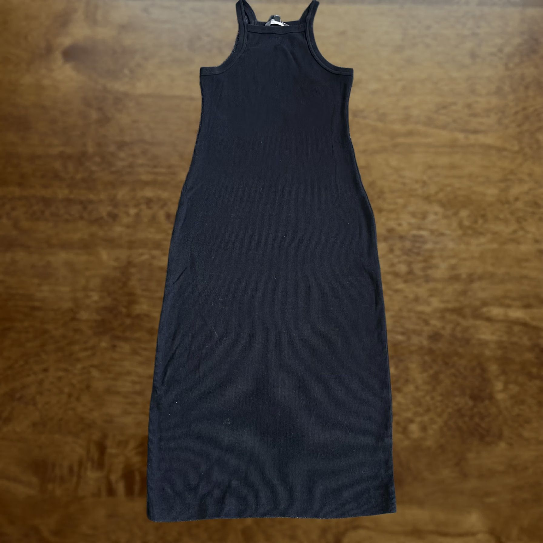Billabong Billabong Dress Womens Medium Black Ribbed Knit High Neck Tank Bodycon Midi Size M / US 6-8 / IT 42-44 - 1 Thumbnail