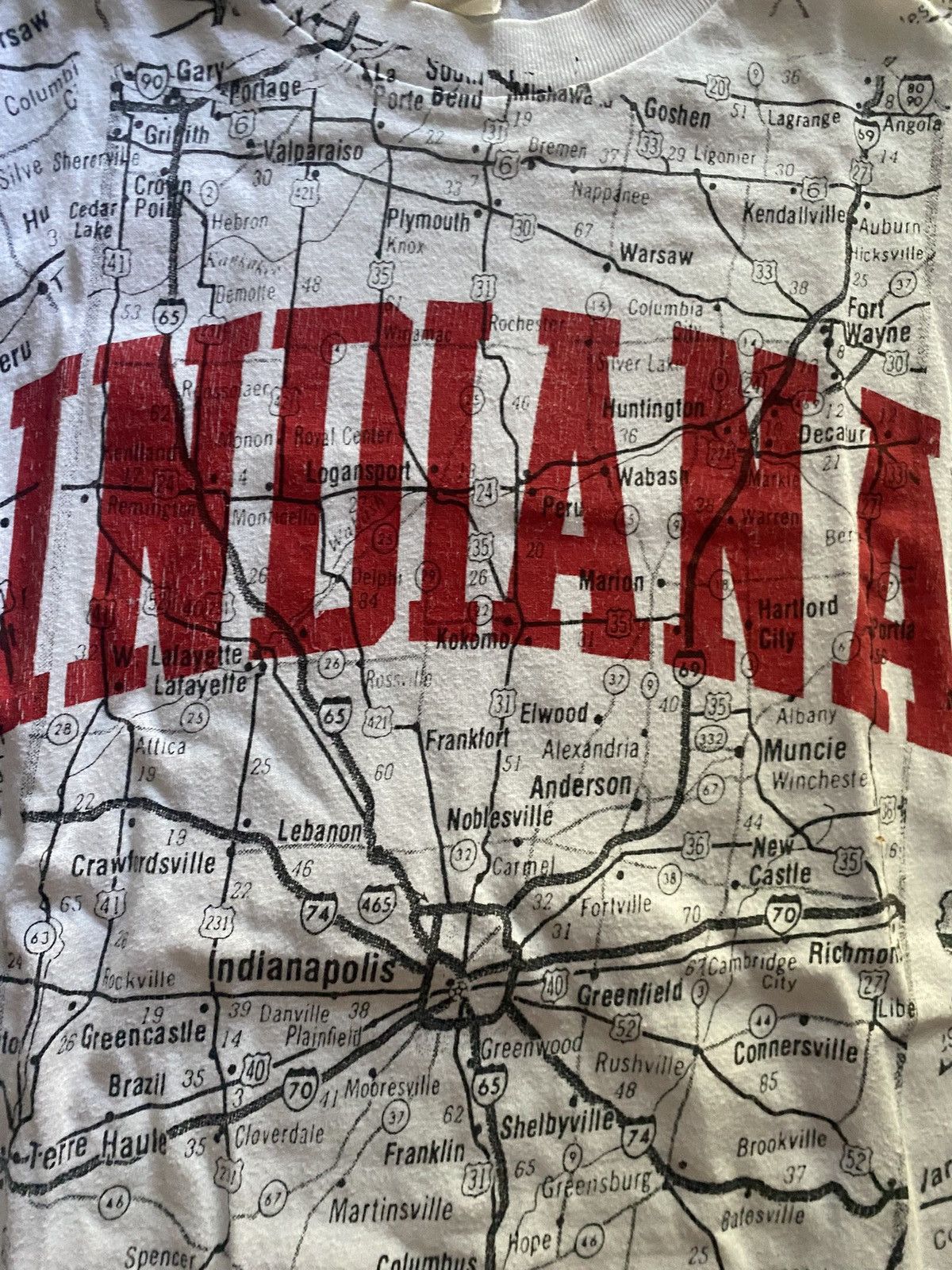 Vintage Vintage Indiana Roads AOP TEE Size US M / EU 48-50 / 2 - 2 Thumbnail