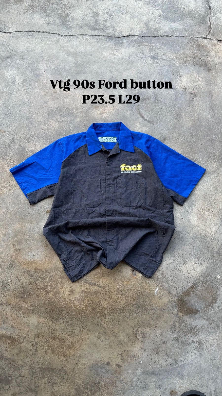 Red Kap red kap vintage x ford x Fact 90s work wear button ups Size US L / EU 52-54 / 3 - 1 Thumbnail