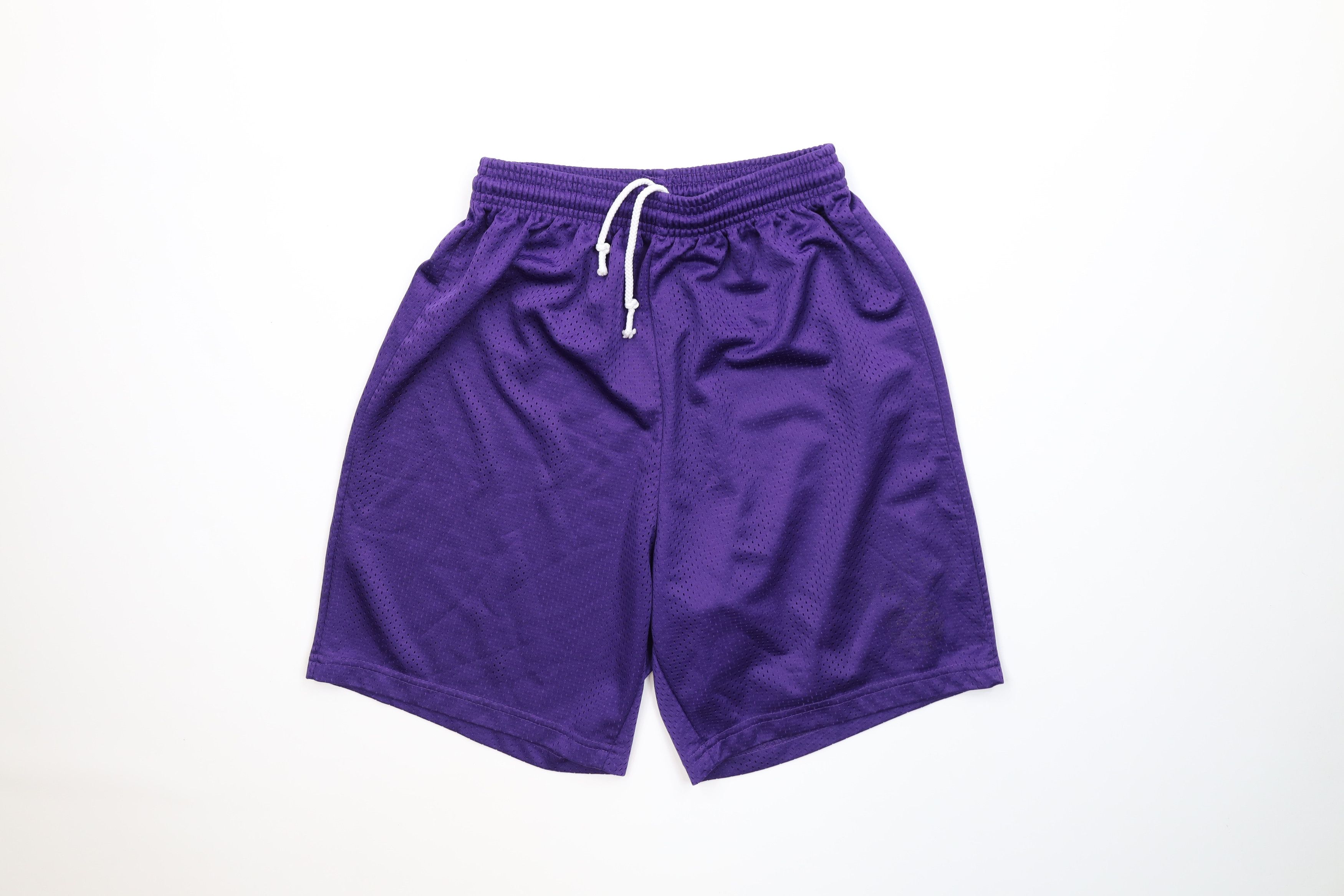 Vintage Vintage 90s Streetwear Above Knee Mesh Gym Basketball Shorts Size US 30 / EU 46 - 1 Thumbnail