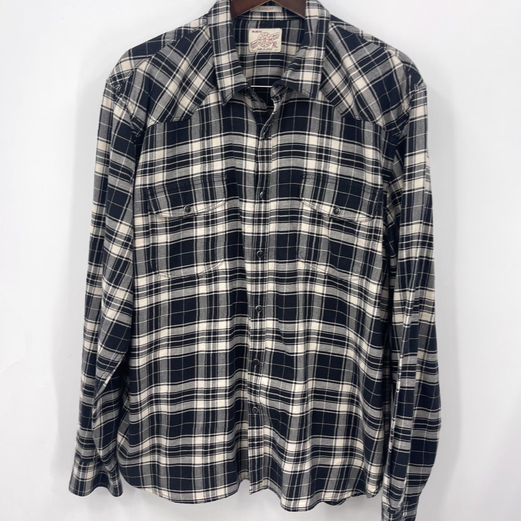 Lucky Brand Lucky Brand Shirt Mens XL Classic Fit Plaid Western Pearl Snap Cowboy READ y2k Size US XL / EU 56 / 4 - 4 Thumbnail