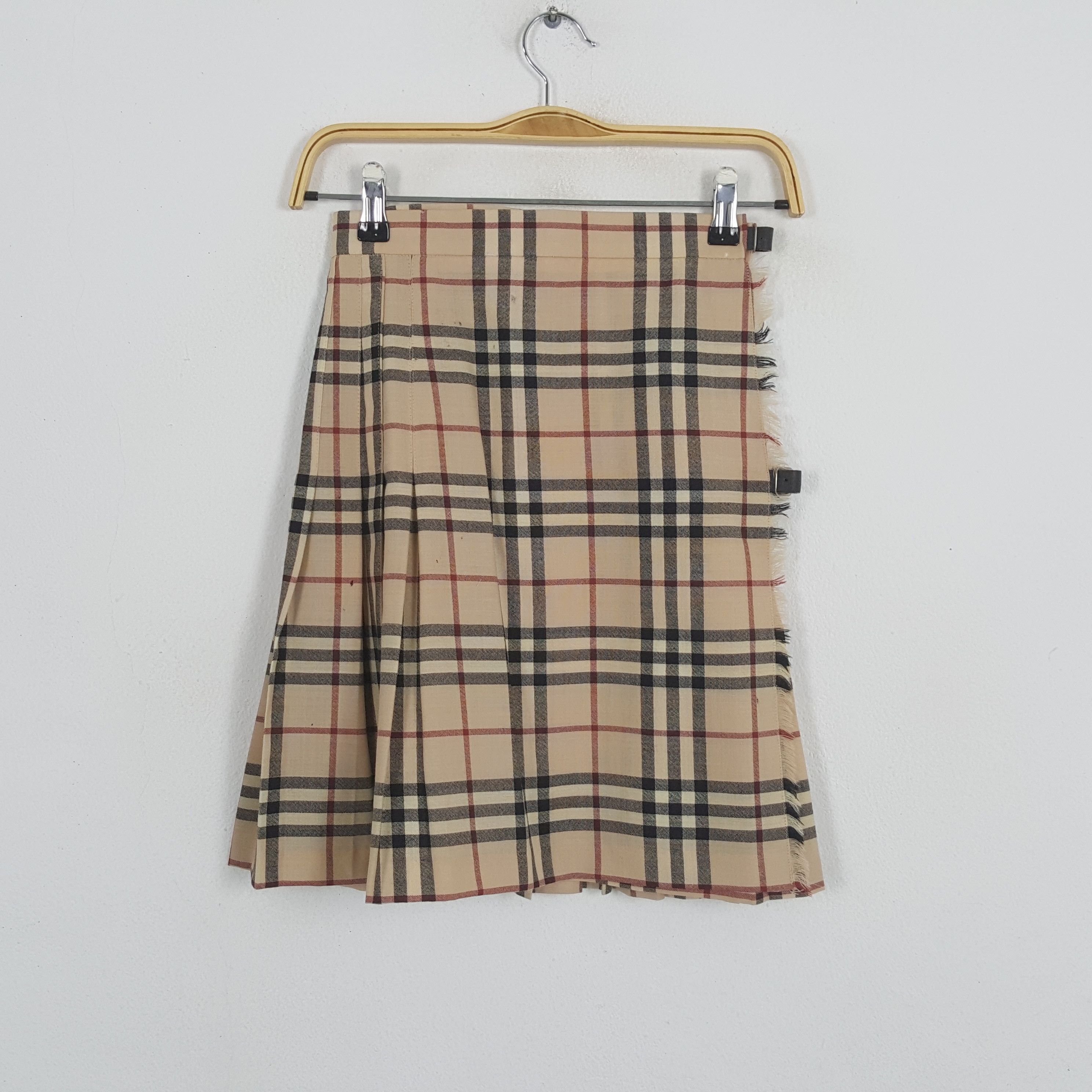 Burberry × Vintage Vintage BURBERRY LONDON Nova Check Design Skirt Size 22" - 3 Thumbnail