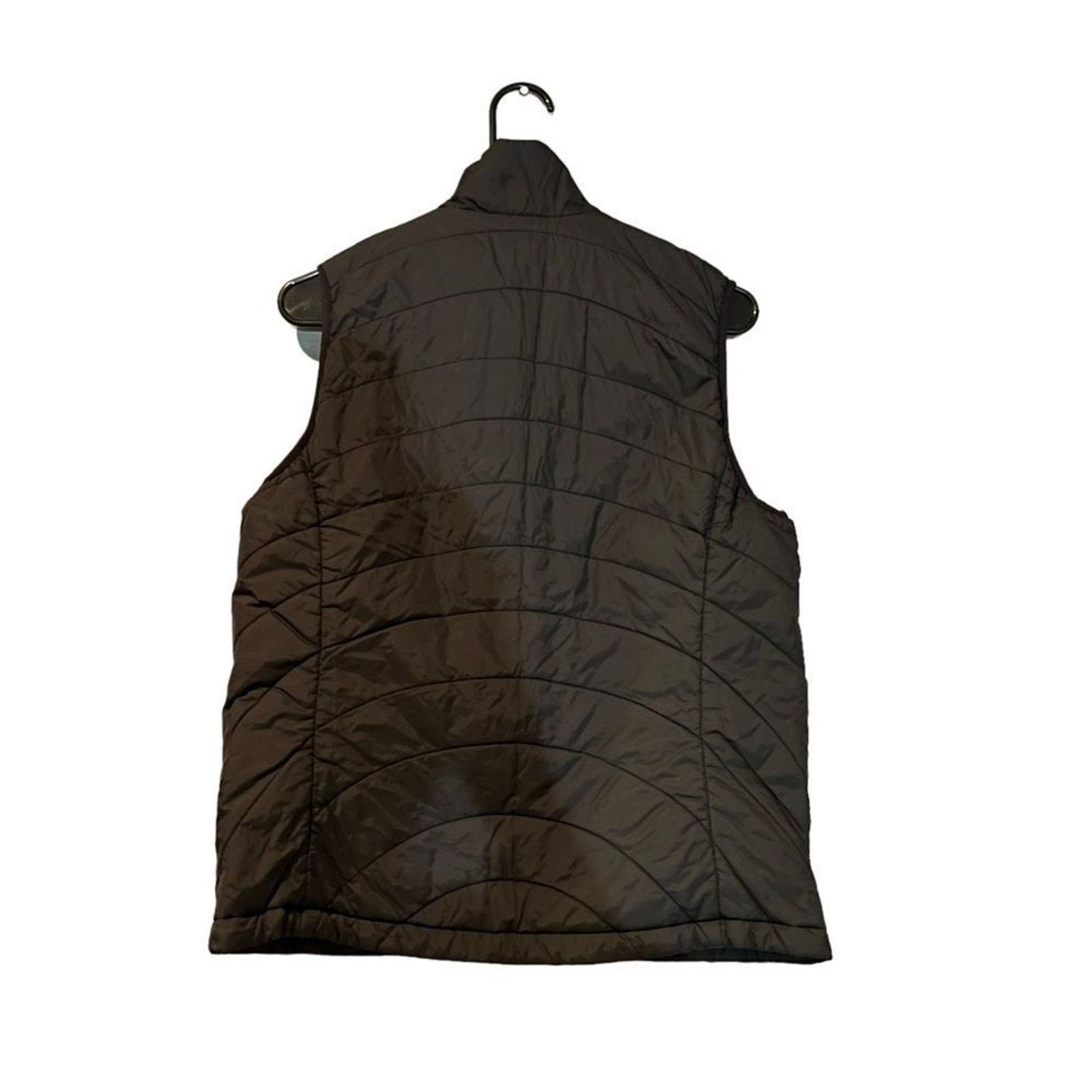 Lands' End Lands' End Vest Womens Medium Black Quilted Puffer Full Zip Size M / US 6-8 / IT 42-44 - 4 Thumbnail