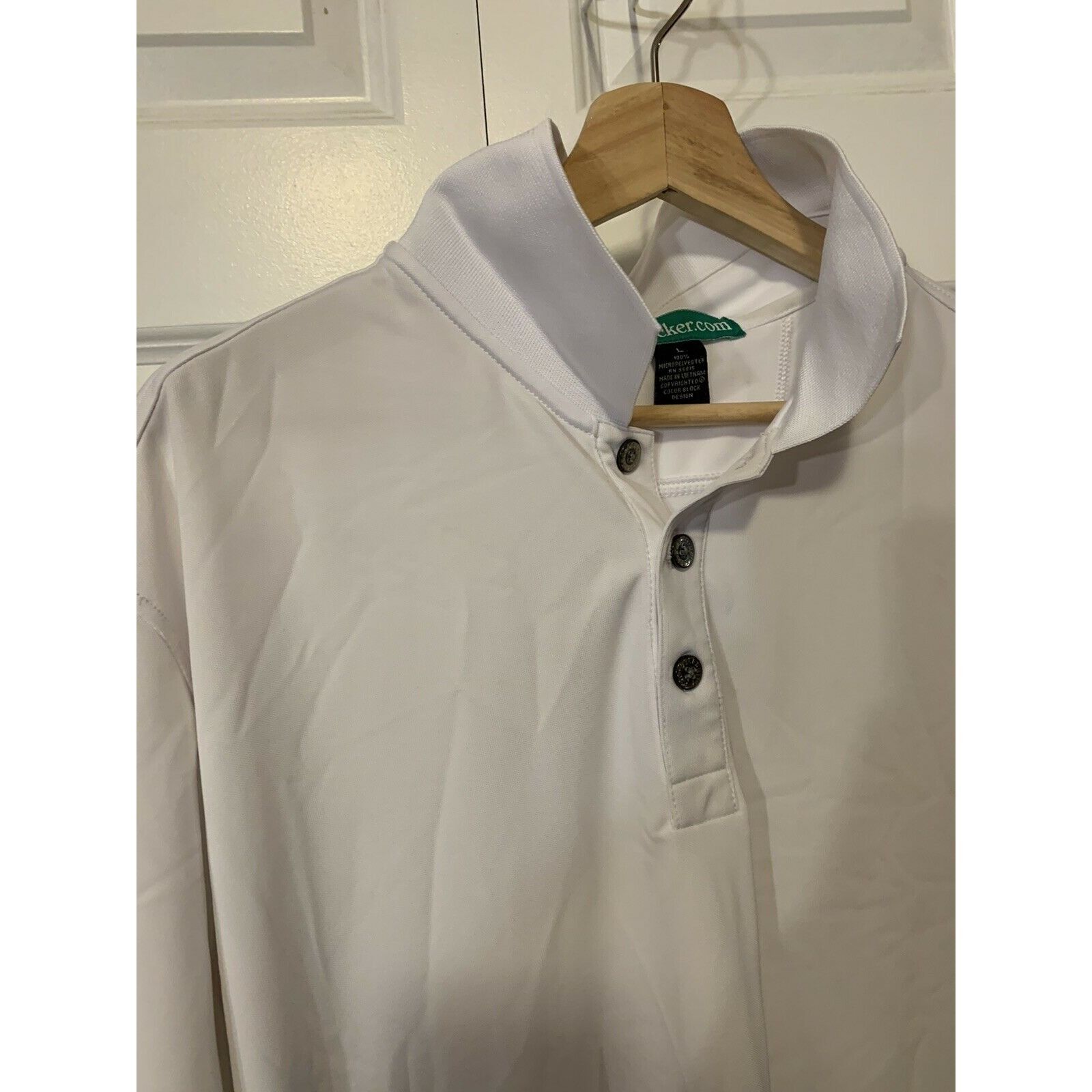 Other POLO GOLF SHIRT by GOLFKNICKER.COM MEN'S Sz L White Pro Cele Size US L / EU 52-54 / 3 - 6 Thumbnail