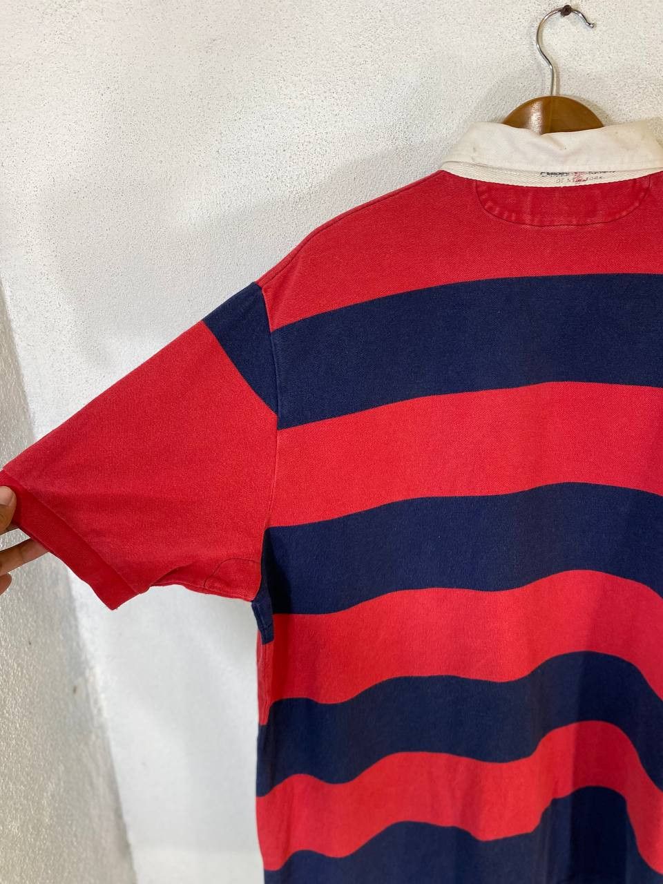 Polo Ralph Lauren vintage polo ralph lauren striped polo tee Size US XXL / EU 58 / 5 - 12 Thumbnail
