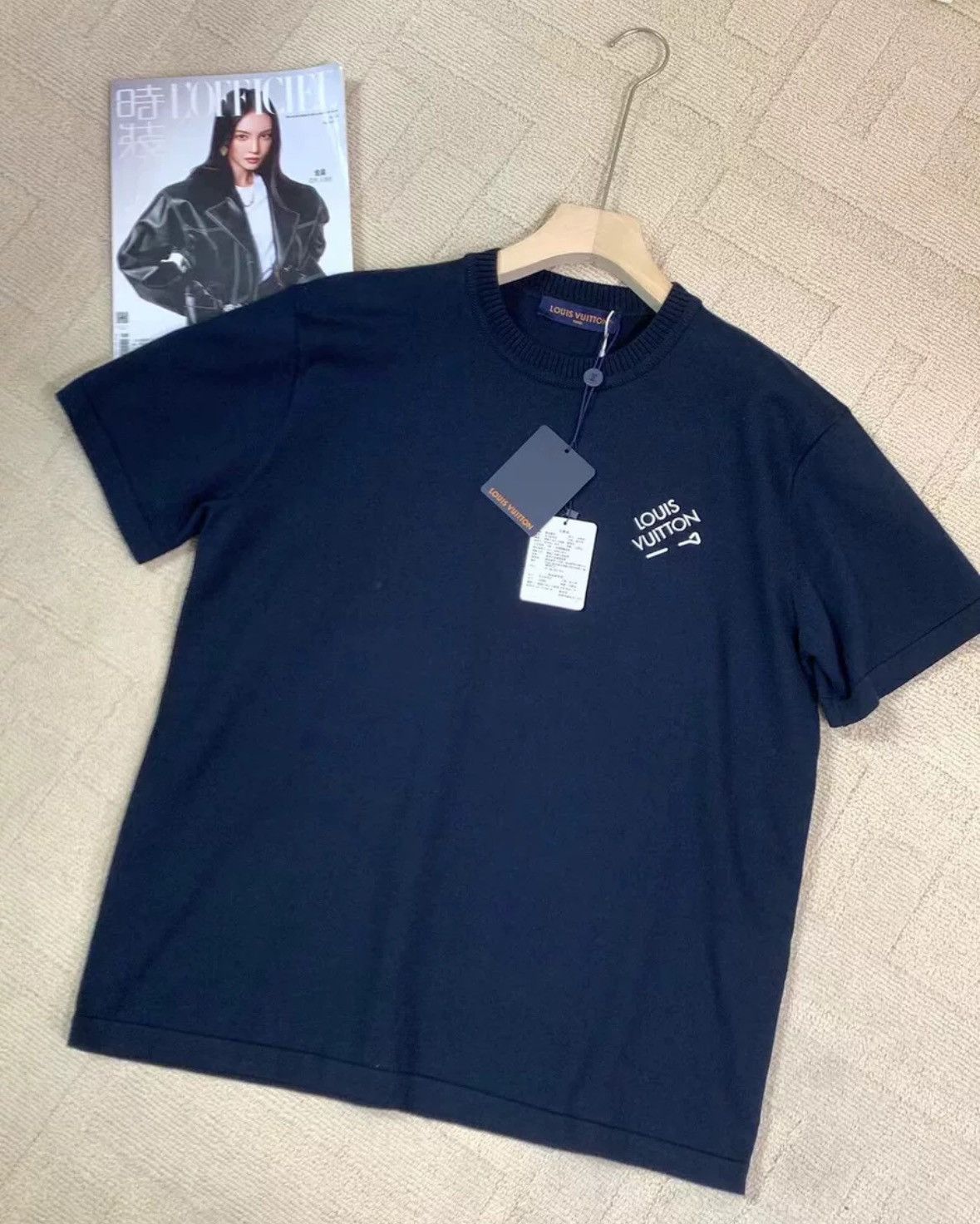 Louis Vuitton Louis Vuitton Embroidered Logo Knitted Short Sleeve T-shirt Size US XL / EU 56 / 4 - 3 Thumbnail