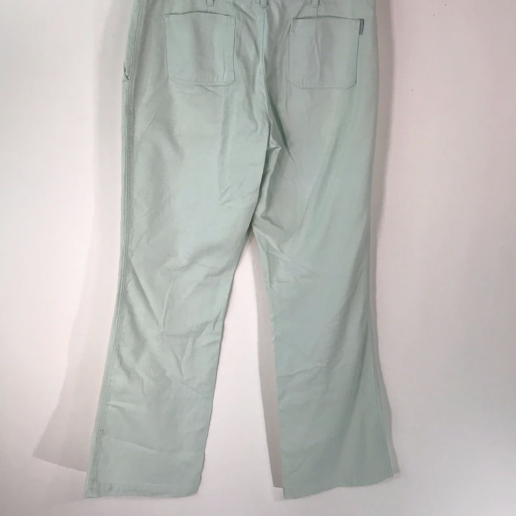 Calvin Klein Calvin Klein Dress Pant Women Flat Front Pista Green Size 8 100% Cotton Casual Trousers Pants Size 30" / US 8 / IT 44 - 2 Thumbnail