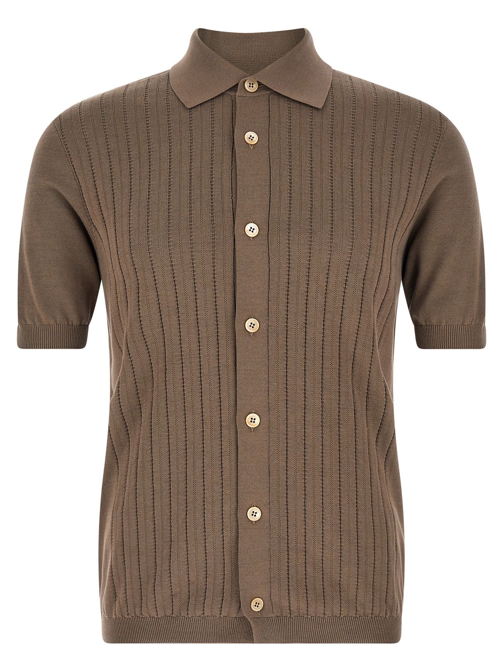 Brunello Cucinelli Operated ribbed shirt Size US L / EU 52-54 / 3 - 1 Thumbnail
