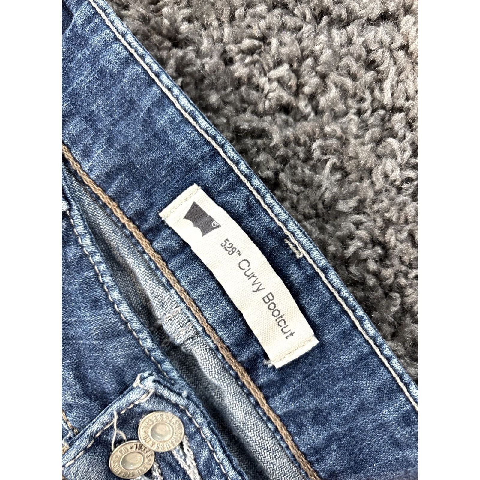 Levi's Levi's 529 Jeans Bootcut Dark Wash Women 31x33 Denim Regular Inseam 33 Pockets Size 24" / US 00 / IT 34 - 6 Thumbnail