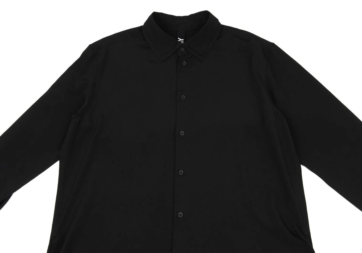 Yohji Yamamoto Long Back Hem Double Collar Shirt in Black Size US L / EU 52-54 / 3 - 2 Thumbnail