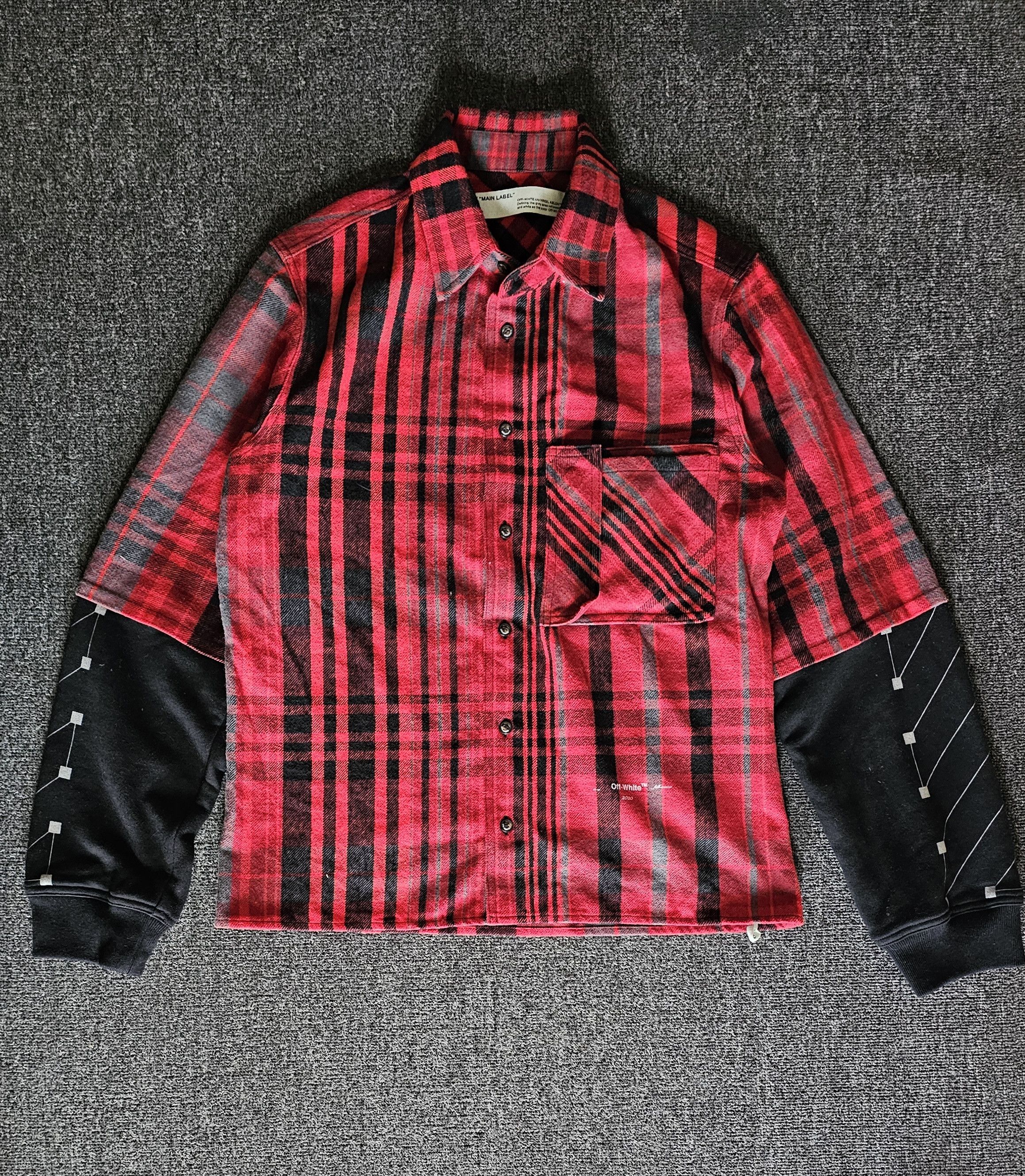 Off-White Off-White Men's Oversized Thick Shirt Size M Size US M / EU 48-50 / 2 - 1 Thumbnail