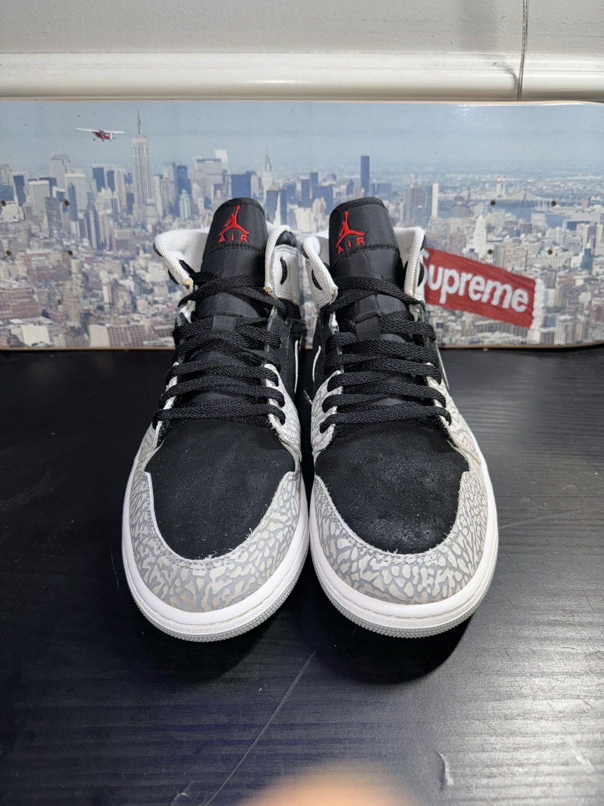 Jordan Brand × Nike Nike Air Jordan 1 Mid SE Elephant Print 2022 Size US 11.5 / EU 44-45 - 5 Thumbnail