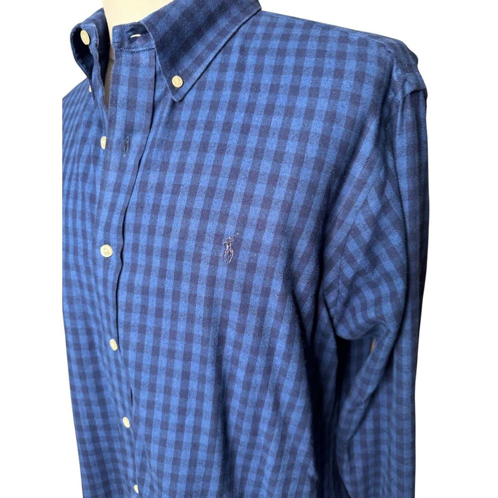 Ralph Lauren Ralph Lauren 2 Gingham Button Down Shirts Blue Gray XL Size US XL / EU 56 / 4 - 4 Thumbnail