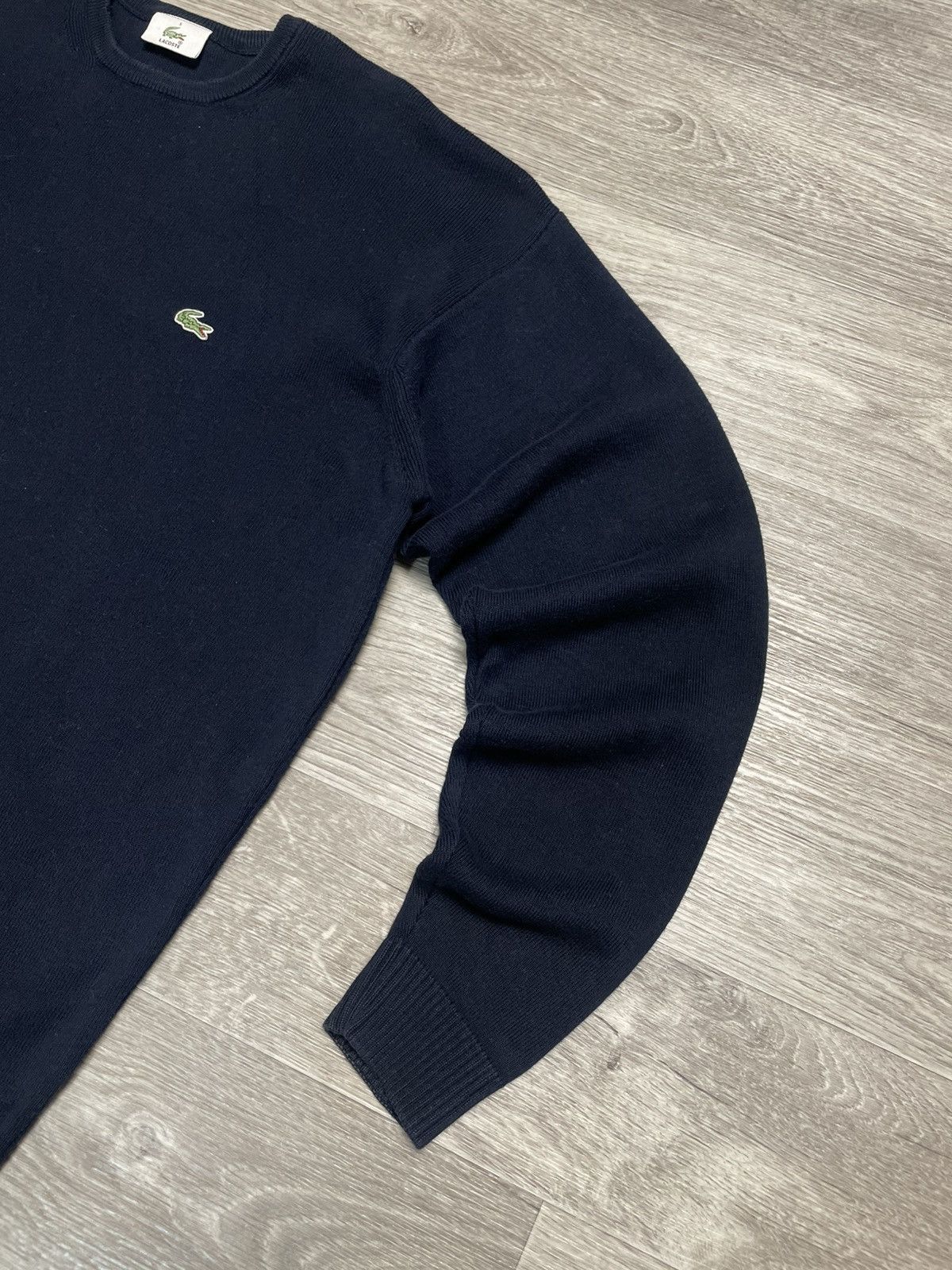 Lacoste Vintage Lacoste Navy Blue Cotton Sweater Size US L / EU 52-54 / 3 - 5 Thumbnail