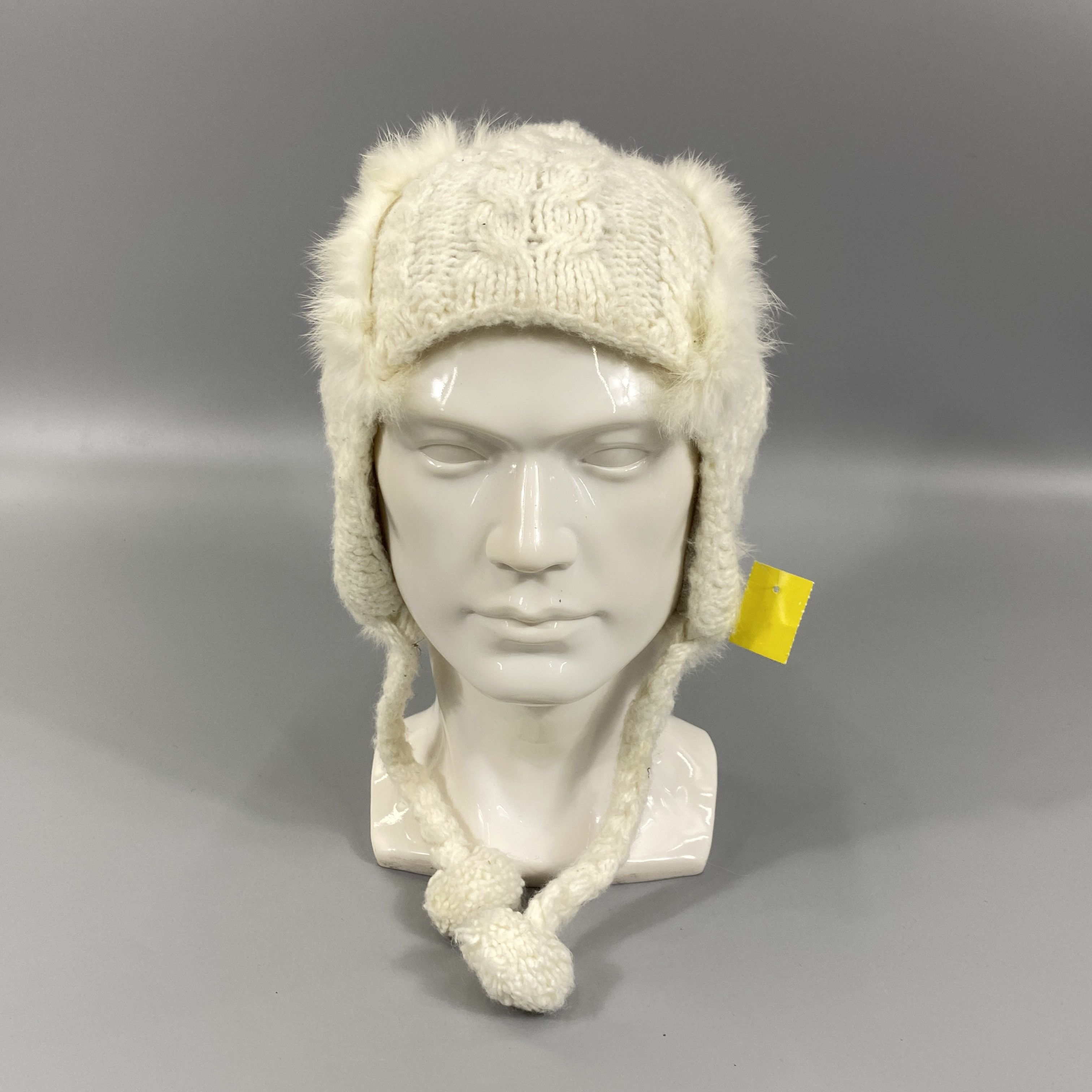 Japanese Brand Phenix Ear Flap Knited Beanie With Pom Pom -BN877 Size ONE SIZE - 2 Thumbnail