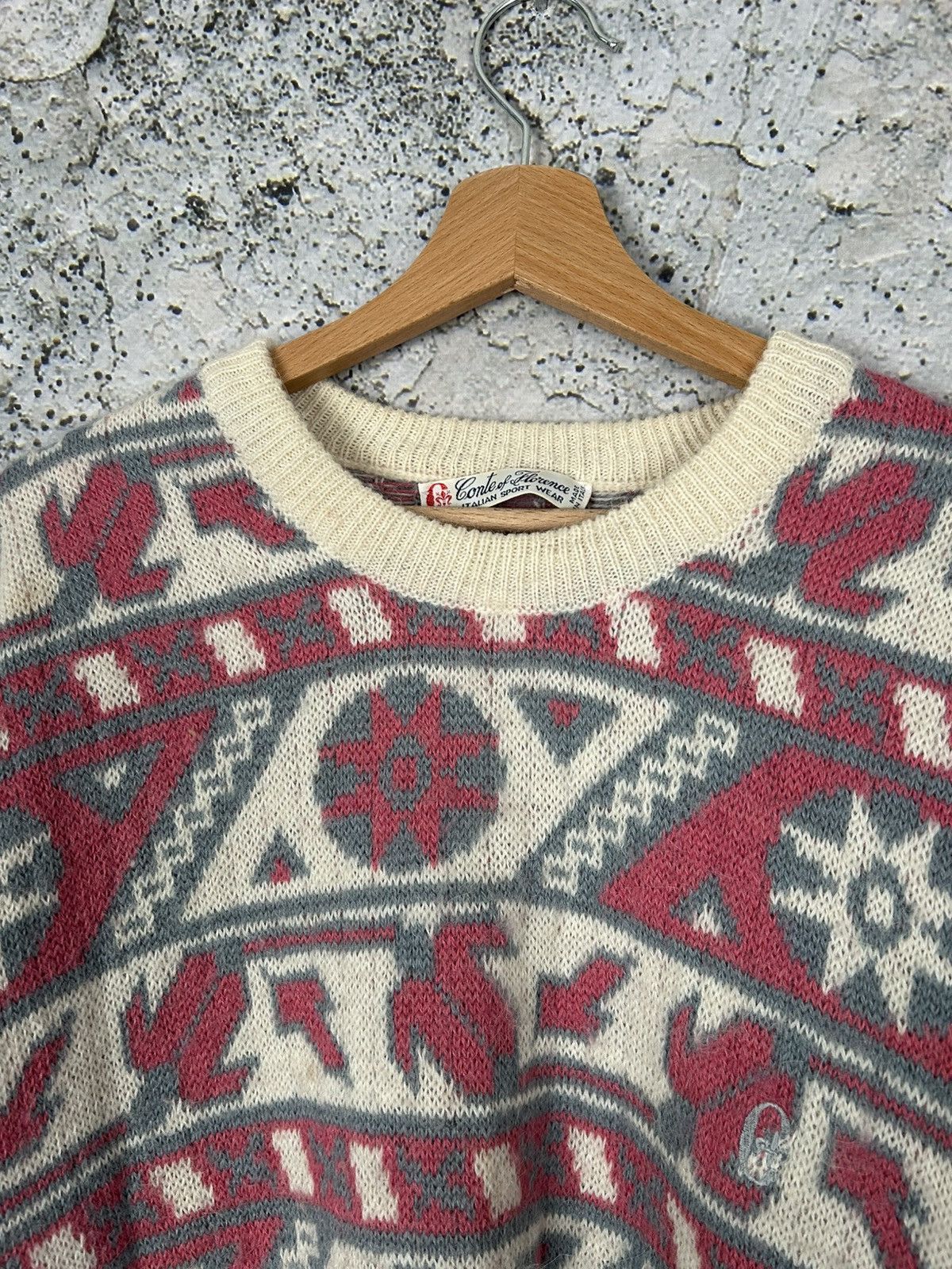 Vintage Vintage Conte Of Florence Alpaca Sweater 90s Archival Italy Size US L / EU 52-54 / 3 - 3 Thumbnail