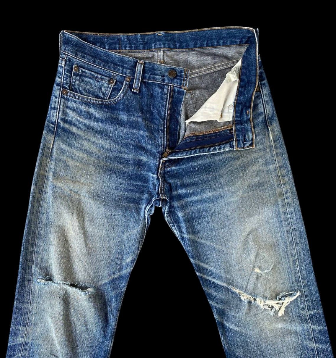 Levi's VINTAGE LEVIS 505 JAPAN DISTRESSED DENIM W32X33 Size US 32 / EU 48 - 9 Thumbnail