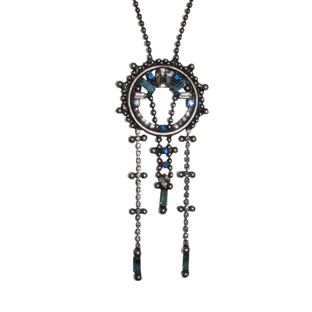Swarovski Dannijo Oxidized Silver Swarovski Pendant Necklace Size ONE SIZE - 1 Thumbnail