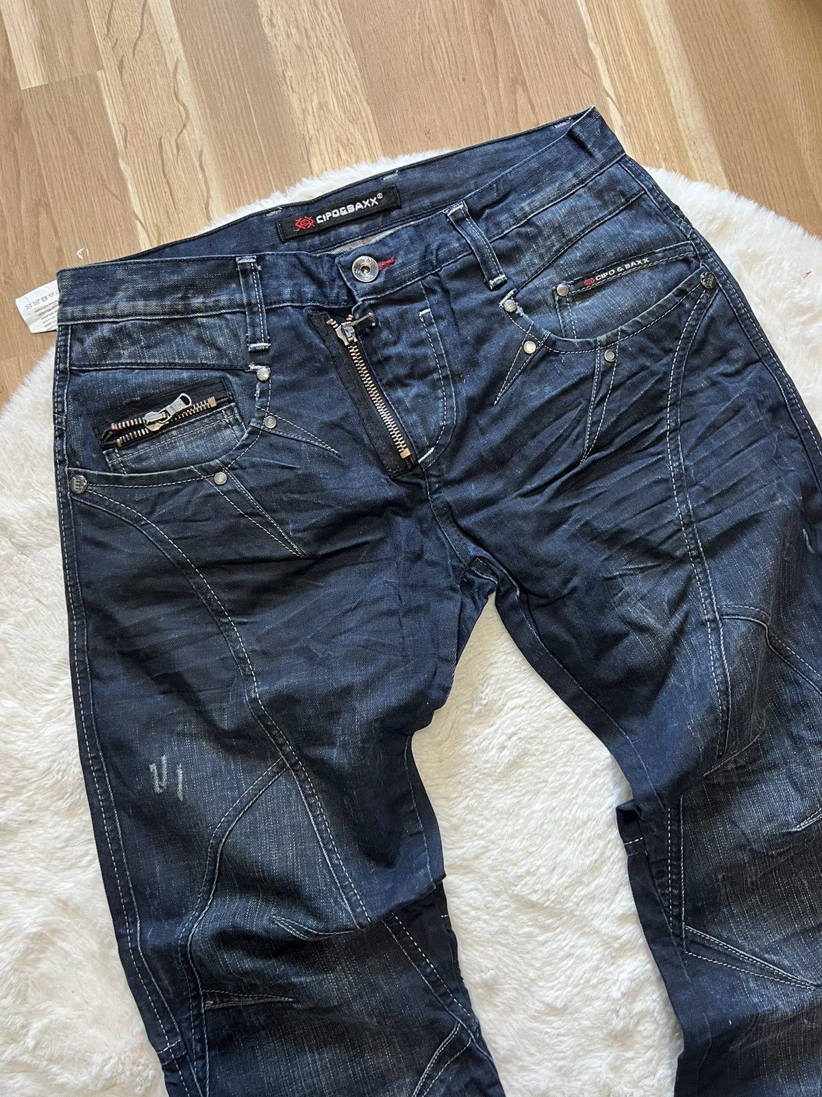 Le Grande Bleu (L.G.B.) Vintage jeans balenciaga style archive double zip 999 Size US 33 - 7 Thumbnail
