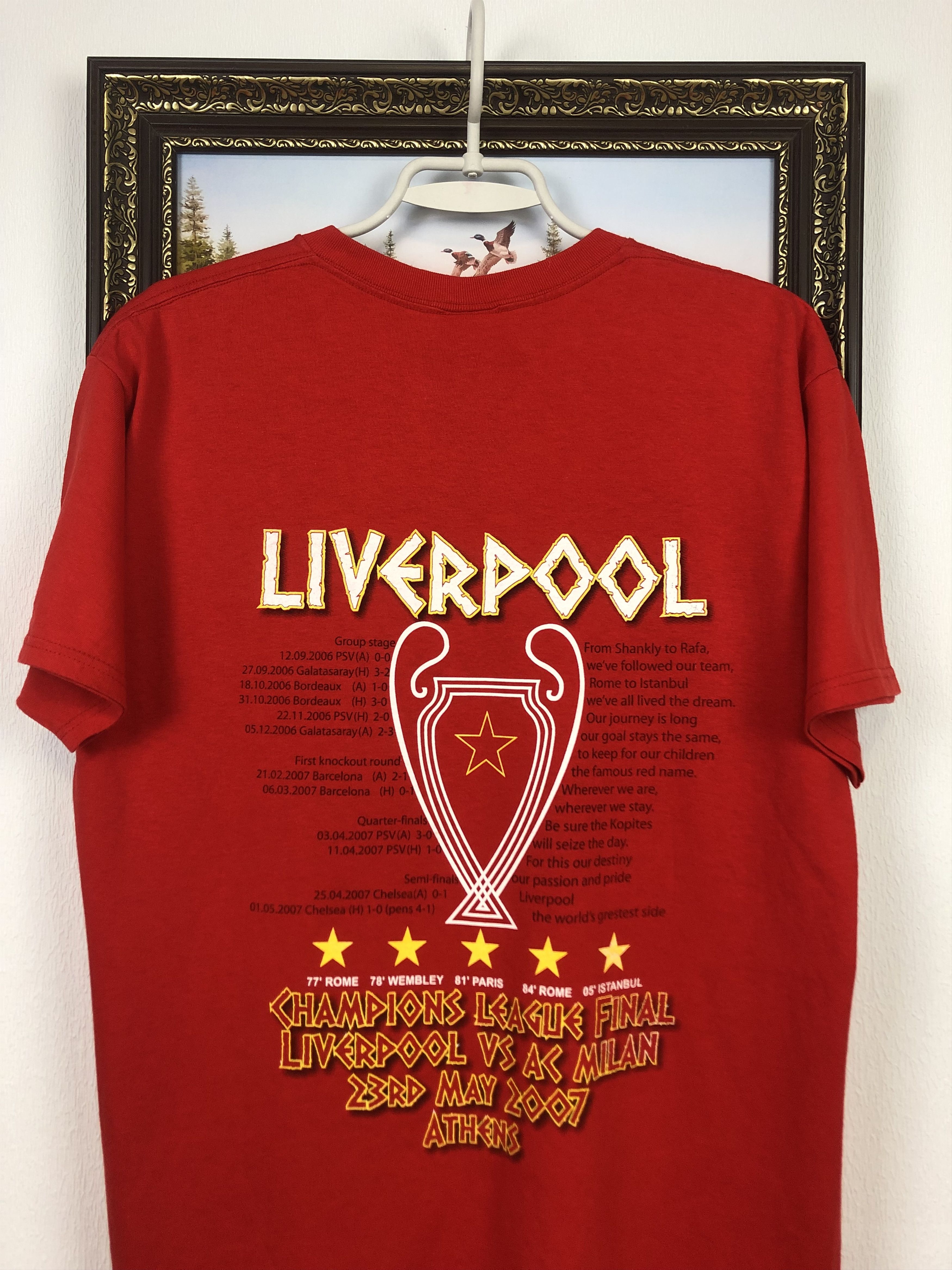 Vintage Vintage Liverpool Shirt Jersey Tee Rare Hype Size Champions Size US L / EU 52-54 / 3 - 9 Thumbnail