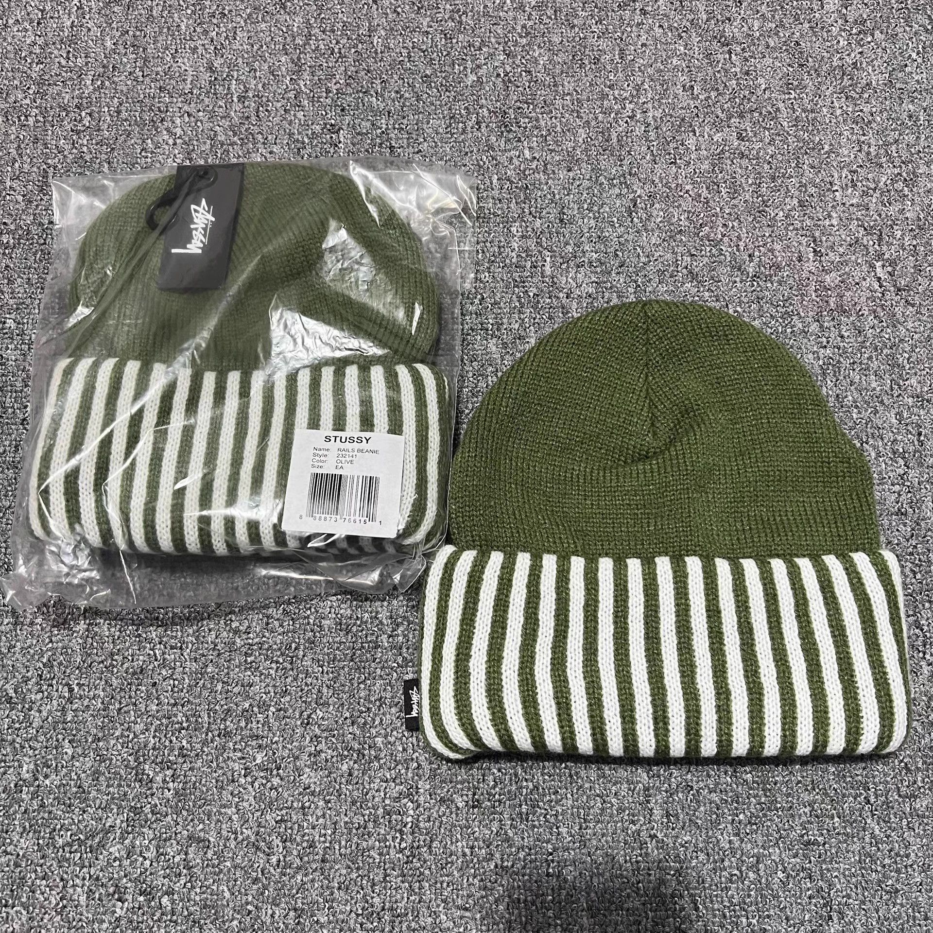 Stussy Stussy Striped Knit Beanie Q7 Size ONE SIZE - 4 Thumbnail