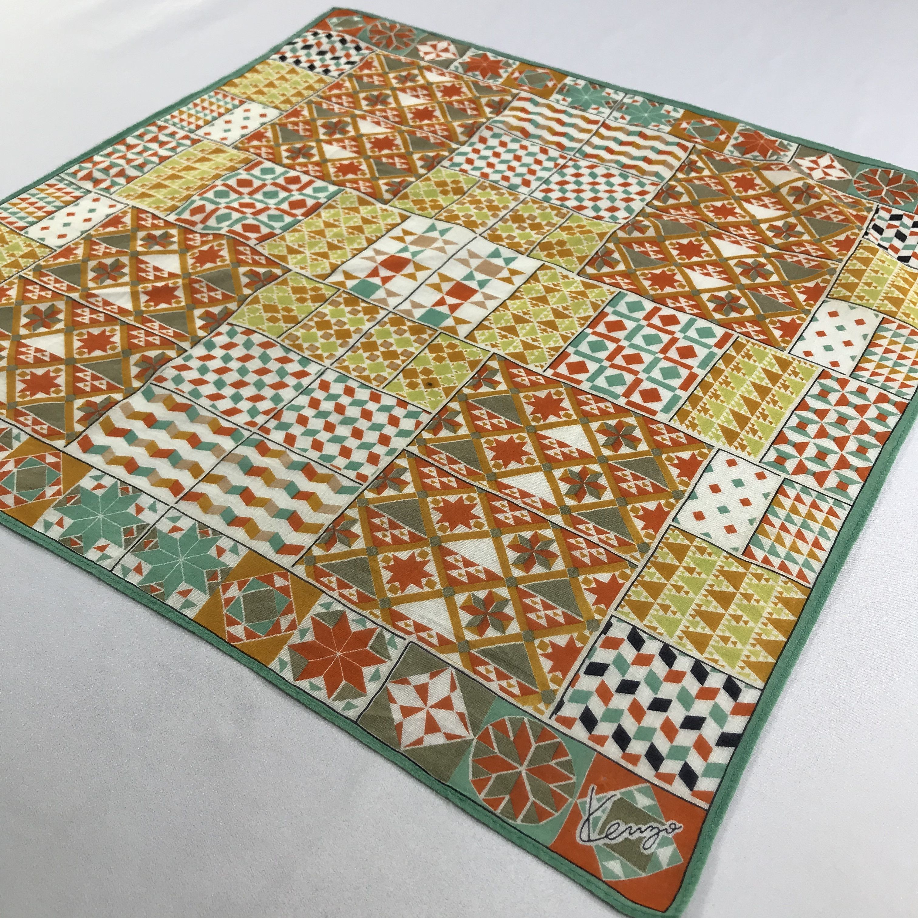 Kenzo × Vintage Kenzo Bandana / Handkerchief / Neckerchief - S2580 Size ONE SIZE - 2 Thumbnail