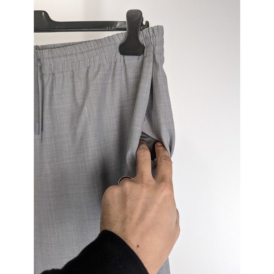 Off-White o1rshd1 Wool Long Lounge Trackpant in Melange Grey Size US 36 / EU 52 - 10 Thumbnail