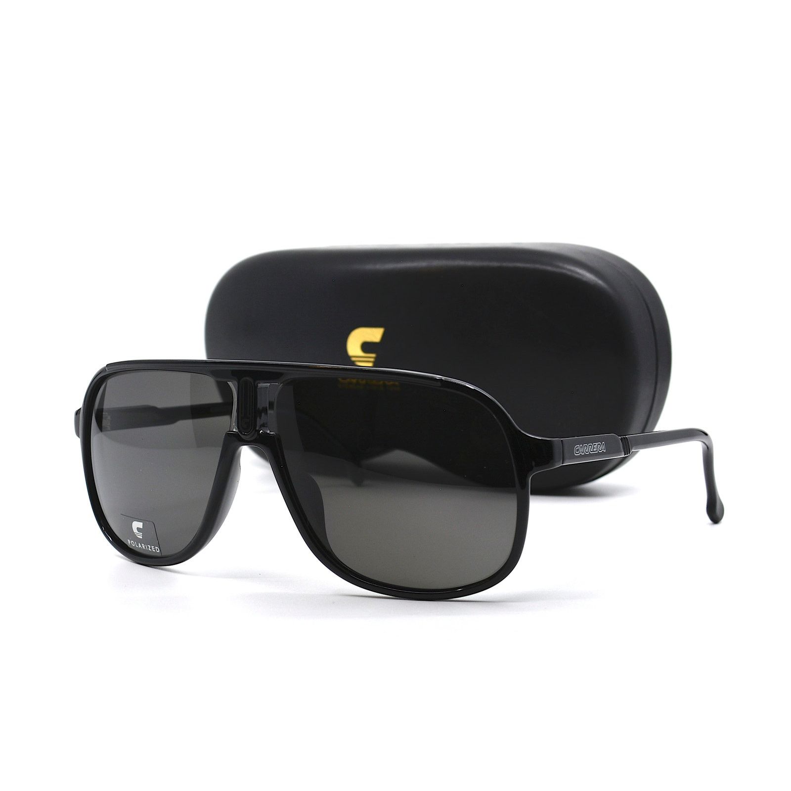 Carrera NEW CARRERA 1047/S BLACK GREY POLARIZED AUTHENTIC SUNGLASSES Size ONE SIZE - 4 Thumbnail