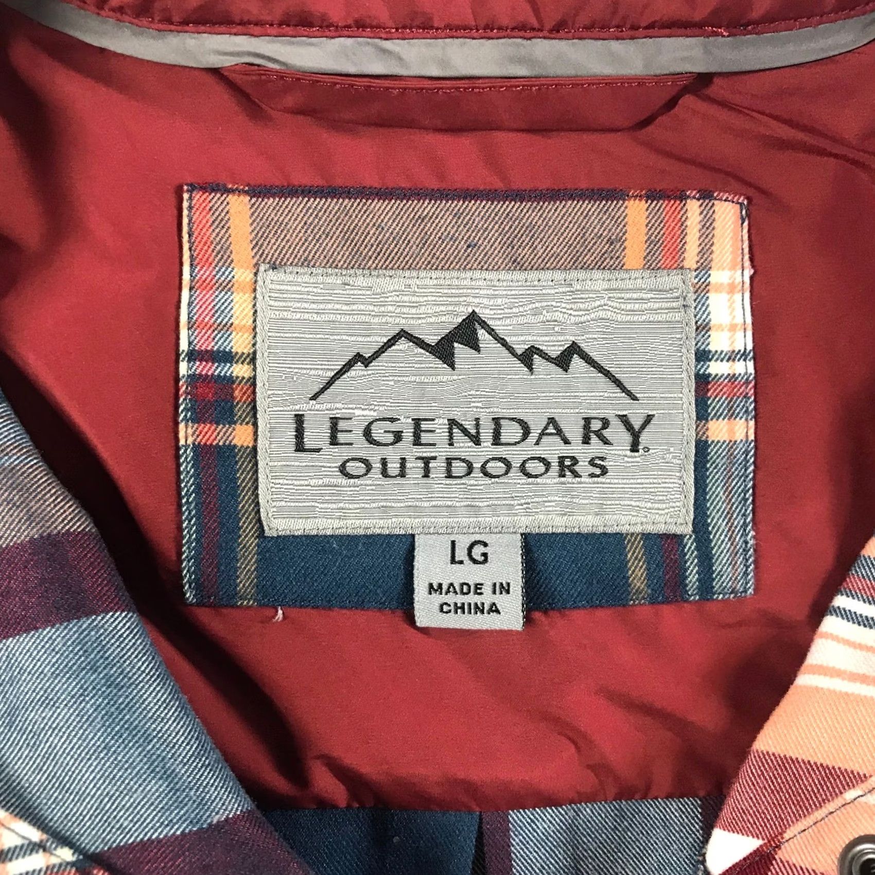 Vintage Legendary Outdoors Women L Plaid Flannel Snap Button Shirt Blue Orange Size L / US 10 / IT 46 - 4 Thumbnail