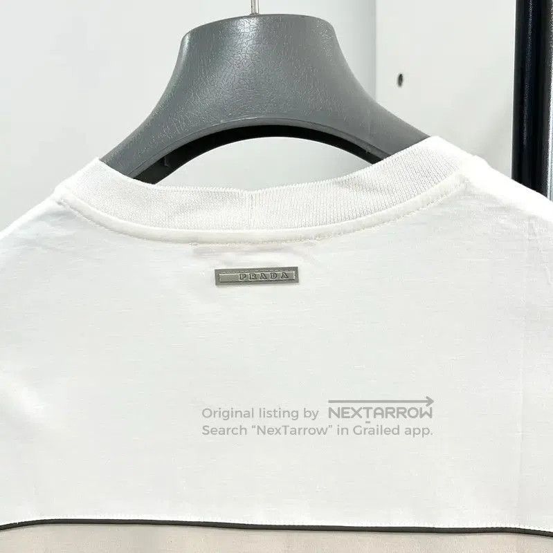 Prada Men's Summer Colorblock Cotton T-Shirt.