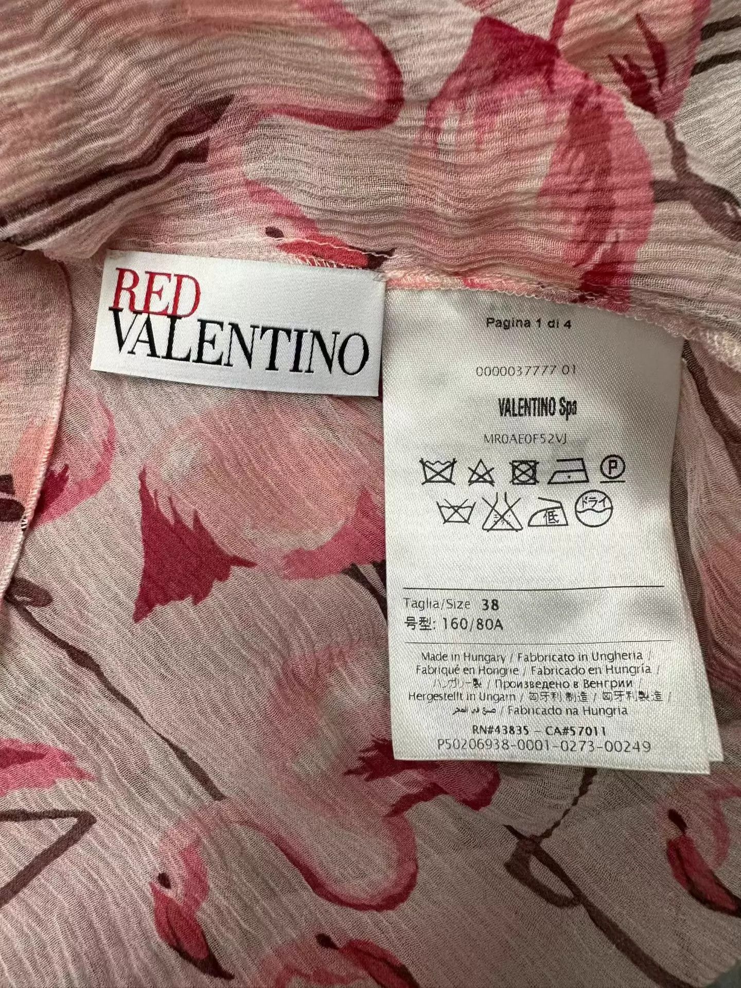 Valentino Valentino Silk Short-Sleeve Shirt 38 New Size XS / US 0-2 / IT 36-38 - 2 Thumbnail