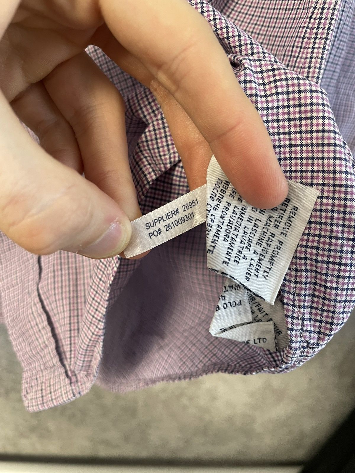 Polo Ralph Lauren Vintage Polo Ralph Lauren Purple Checkered Long Sleeve Shirt Size US M / EU 48-50 / 2 - 8 Thumbnail