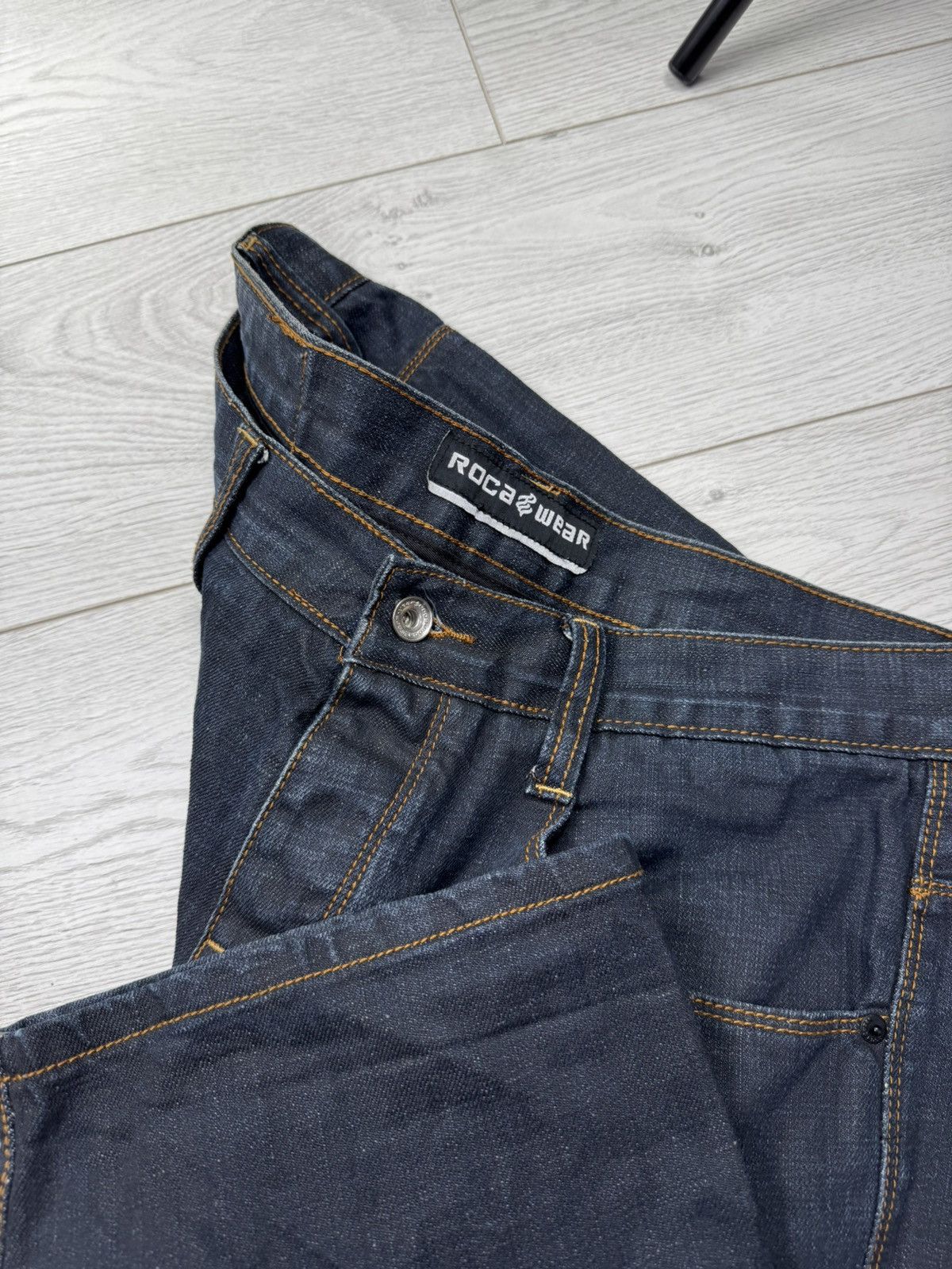 Fubu × Rocawear Vintage Rocawear Rap Jeans Shorts Size US 36 / EU 52 - 5 Thumbnail