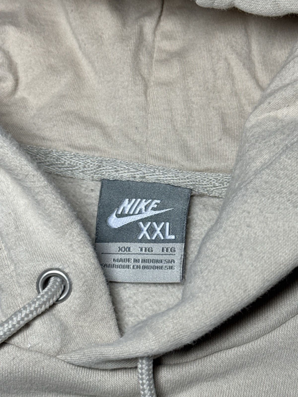 Nike Vintage Nike Y2K Spellout Cream XXL Hoodie Sweatshirt Size US XXL / EU 58 / 5 - 3 Thumbnail