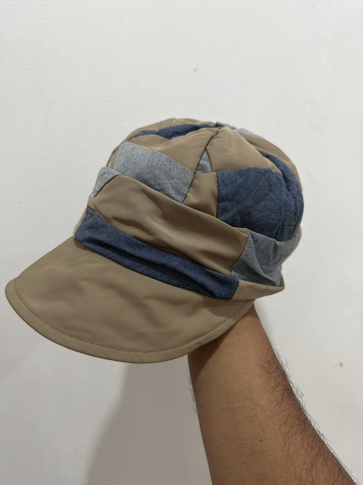 Vintage VTG Artist Hat Newsboy Patchwork By Dessiner Made in Italy Size ONE SIZE - 4 Thumbnail