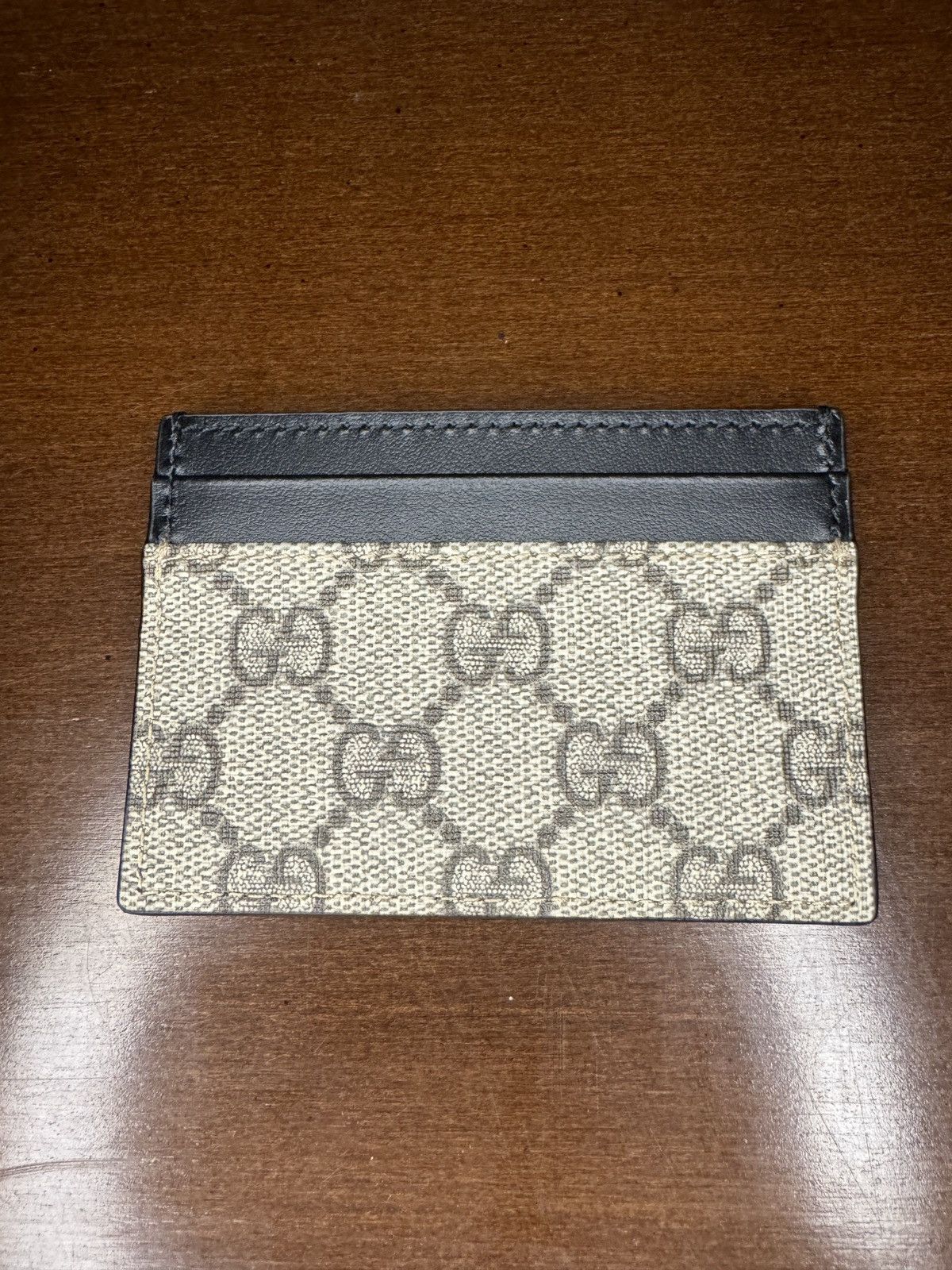 Designer × Gucci × Vintage New Gucci Card Holder Monogram Beige Size ONE SIZE - 5 Thumbnail