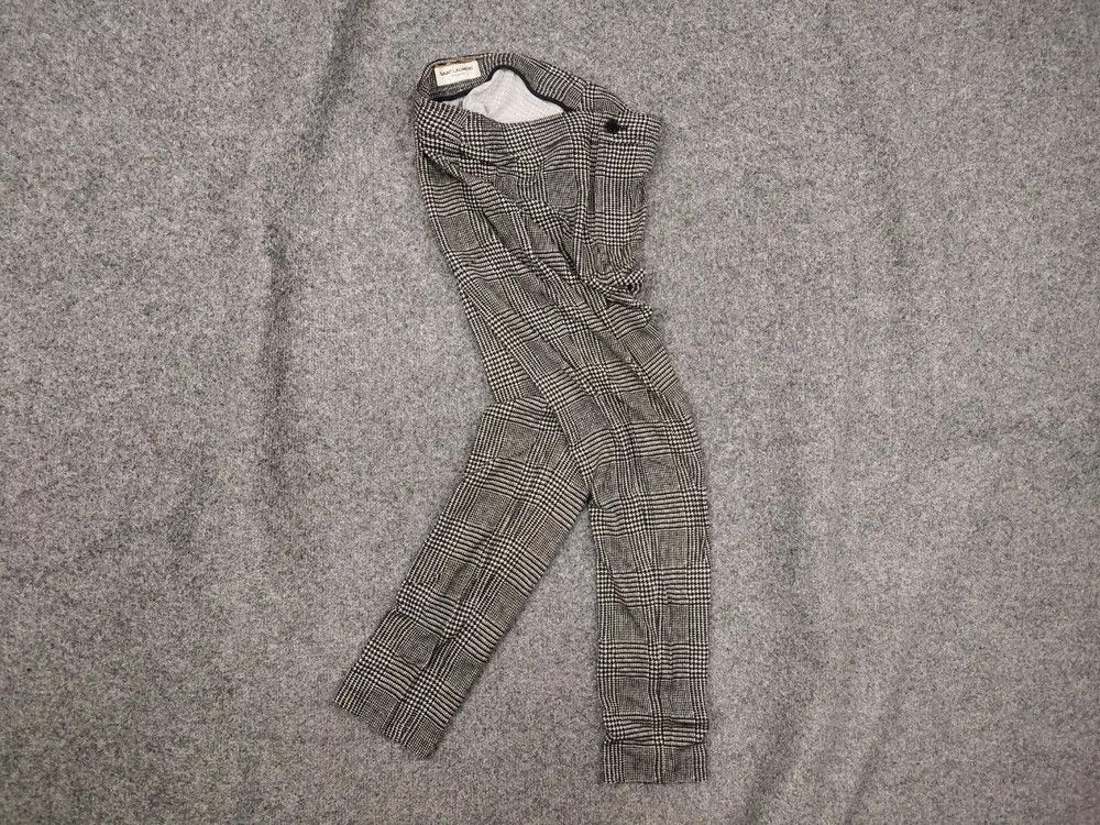 Yves Saint Laurent Saint Laurent check Skinny Jersey Leggings Trousers pants Size 30" / US 8 / IT 44 - 2 Thumbnail