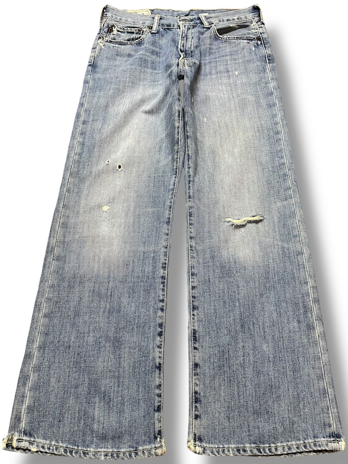 Abercrombie & Fitch Vintage Abercrombie&Fitch Faded Bootcut Denim Size US 31 - 1 Thumbnail