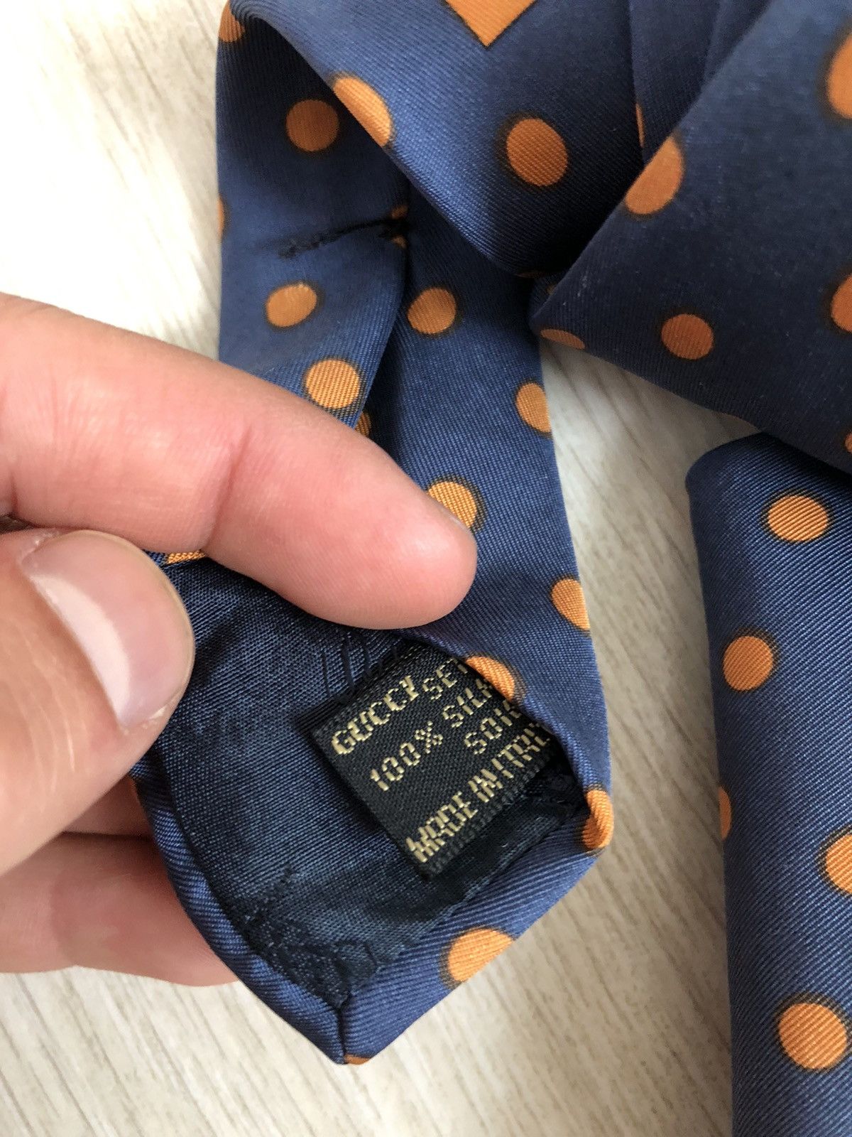 Gucci × Vintage Vintage Gucci Silk Tie Size ONE SIZE - 5 Thumbnail