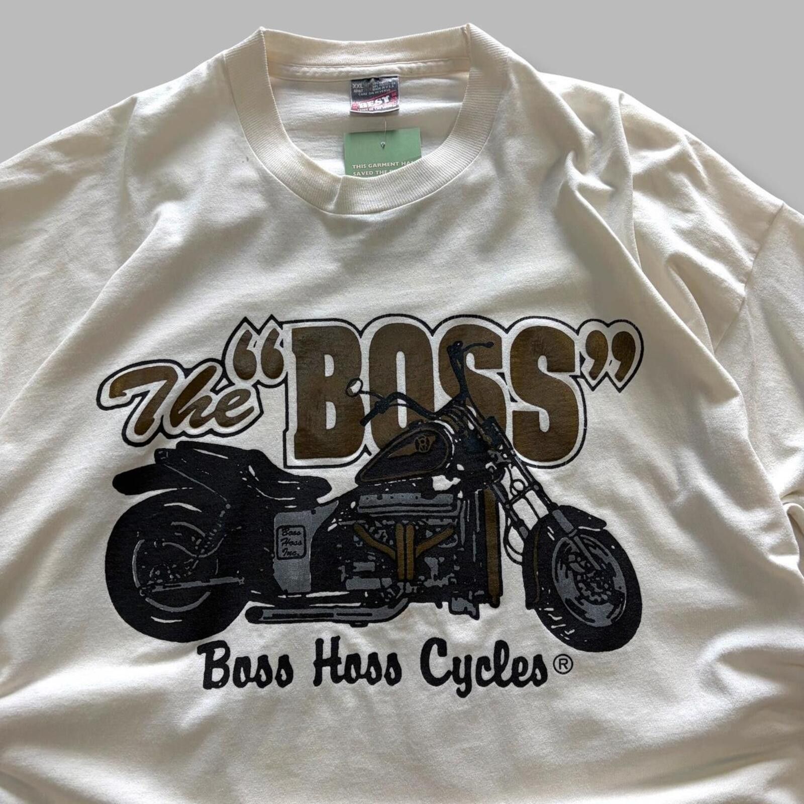Vintage 90s Boss Hoss Motorcycle Tee Size US XXL / EU 58 / 5 - 2 Thumbnail