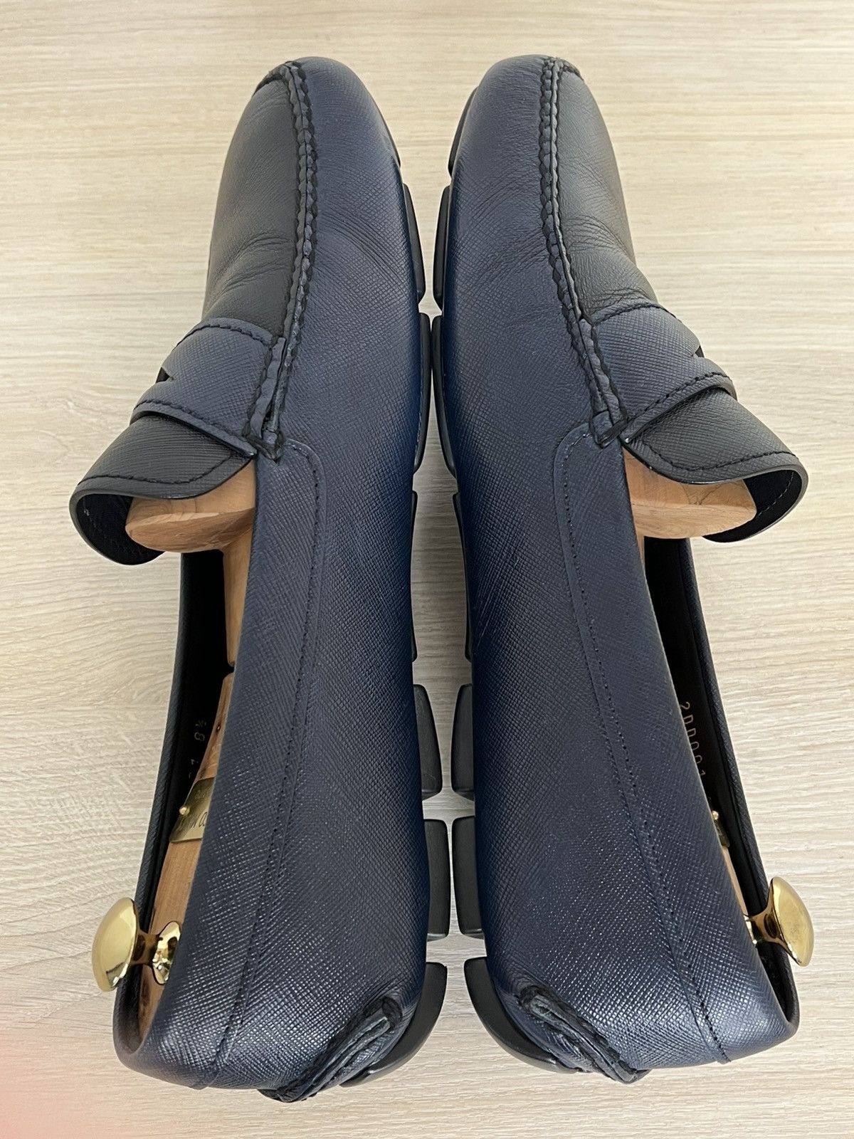 Prada Prada Saffiano Bi-Color Driving Loafers 2DD001 Size US 9.5 / EU 42-43 - 14 Thumbnail