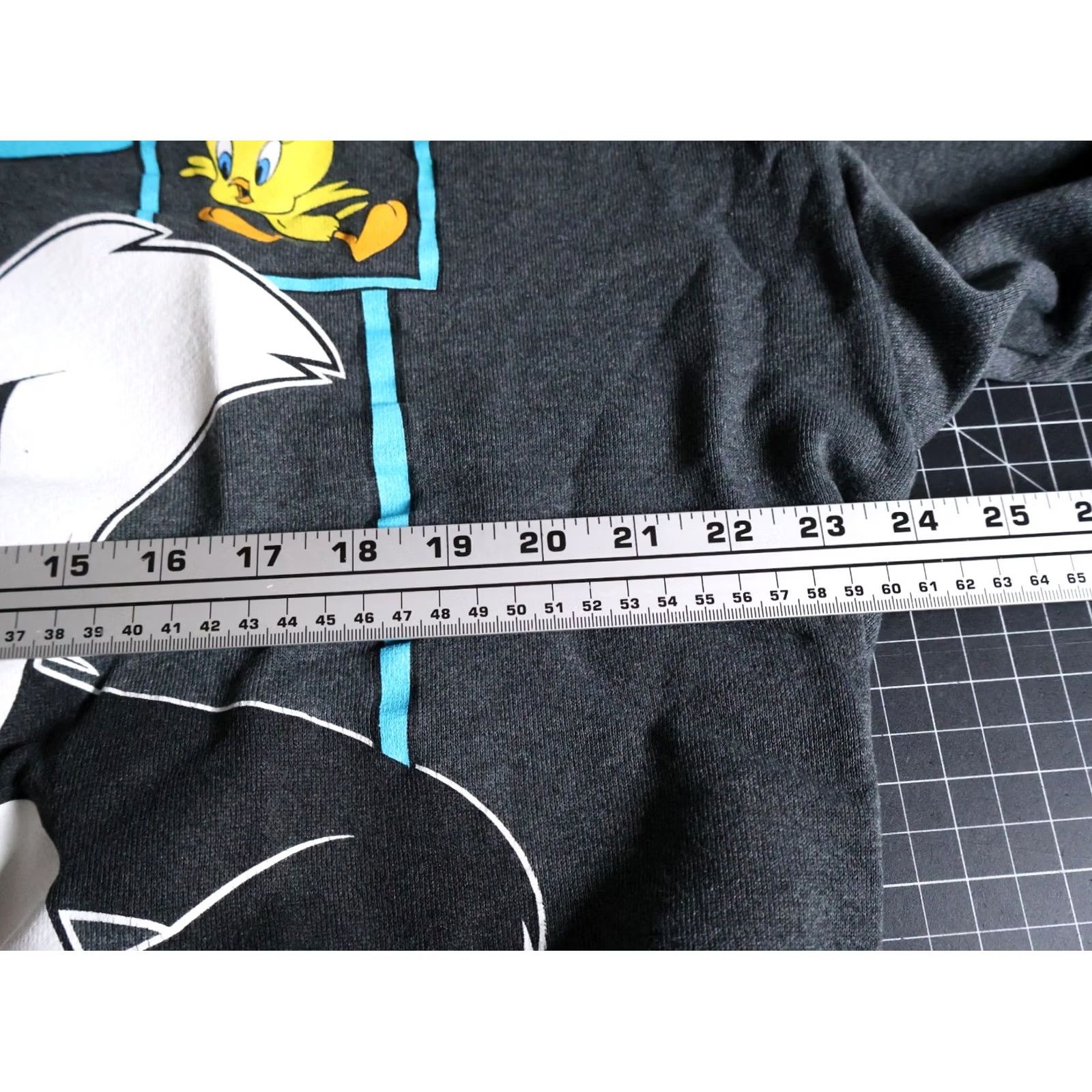 Vintage VINTAGE Looney Tunes Sweatshirt Mens Regular Medium Gray 1993 Tweety Sylvester Graphic Print Boxy Fit Size US M / EU 48-50 / 2 - 6 Thumbnail