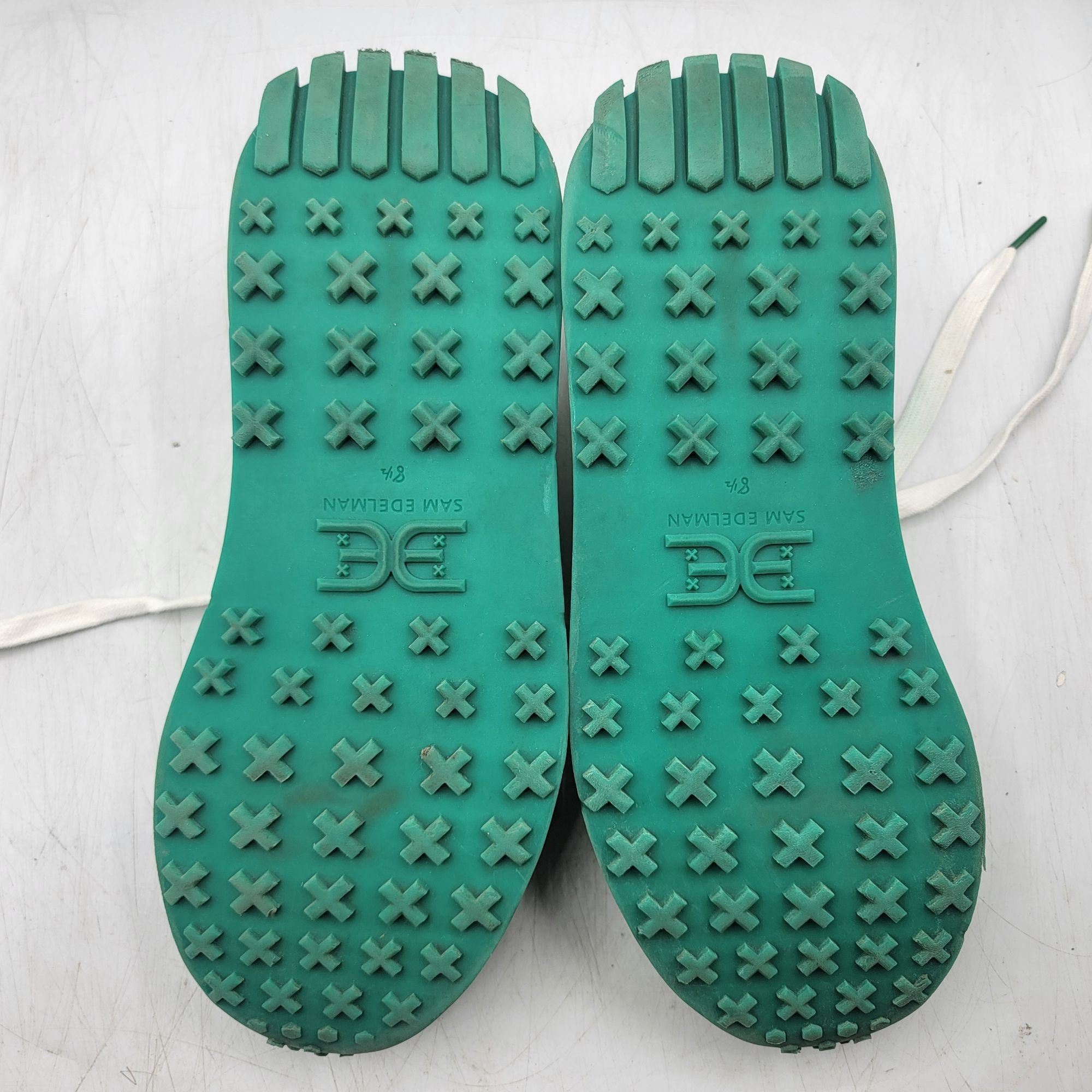 Sam Edelman Sam Edelman Layla Womens 8.5M Green White Sneaker Shoes Walk Size US 8.5 / IT 38.5 - 8 Thumbnail