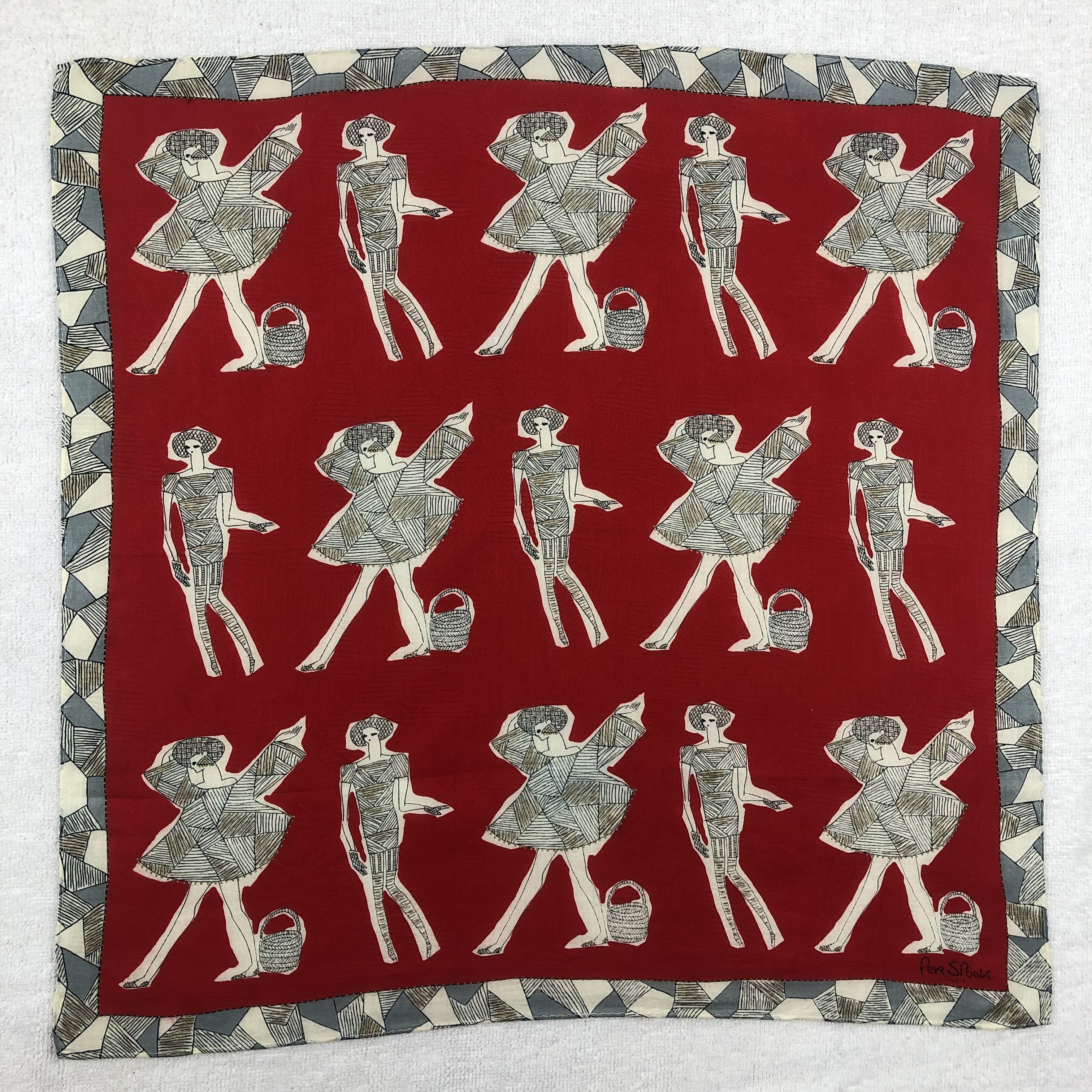 Vintage Per Spook Paris Handkerchief / Bandana / Neckerchief Size ONE SIZE - 2 Thumbnail