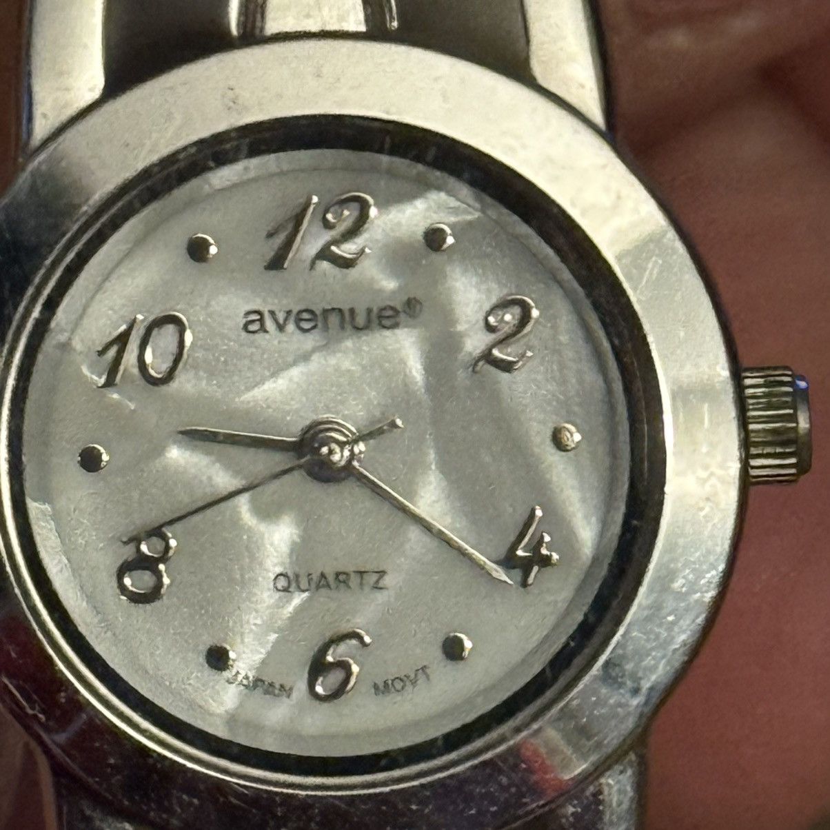 Avenue Avenue silver tone brown and tan enamel cuff watch Size ONE SIZE - 6 Thumbnail