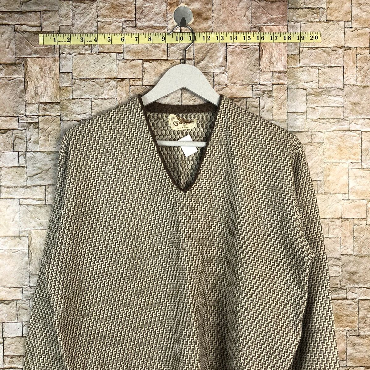 Homespun Knitwear × Japanese Brand Argus Brown vintage japan Knitwear #A1111 Size US M / EU 48-50 / 2 - 5 Thumbnail